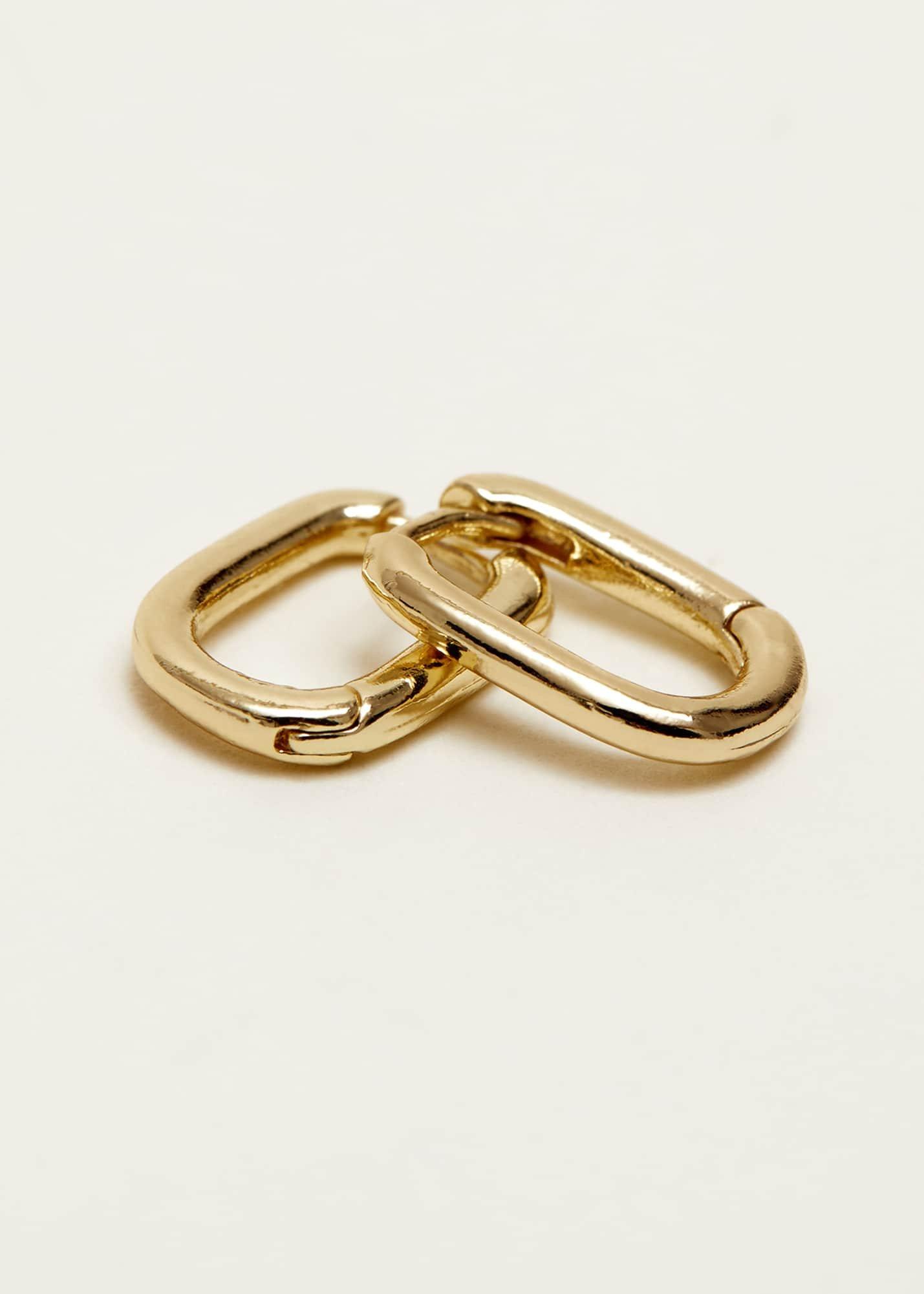 Gold Huggie Hoop Earrings