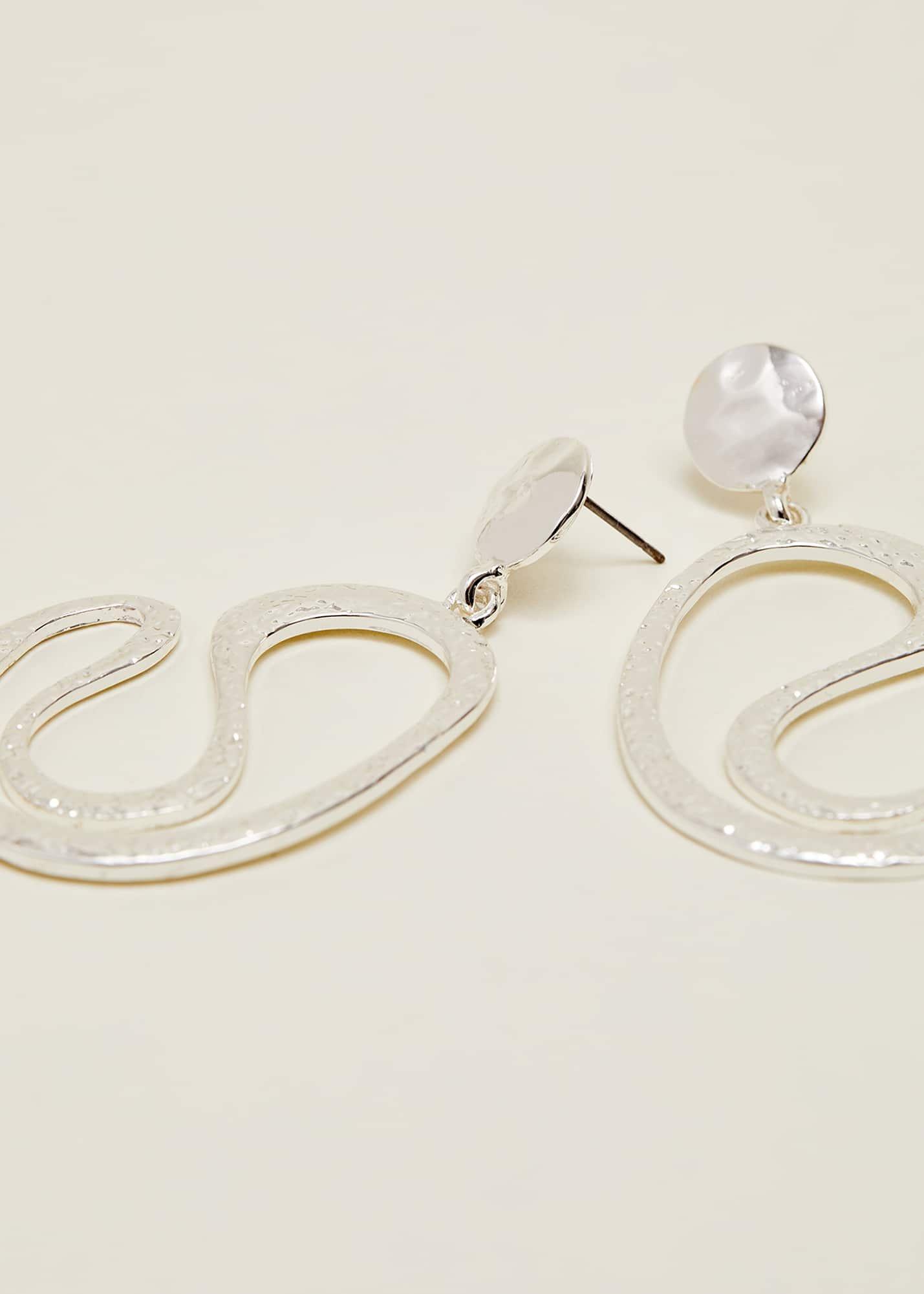 Silver Drop Earrings