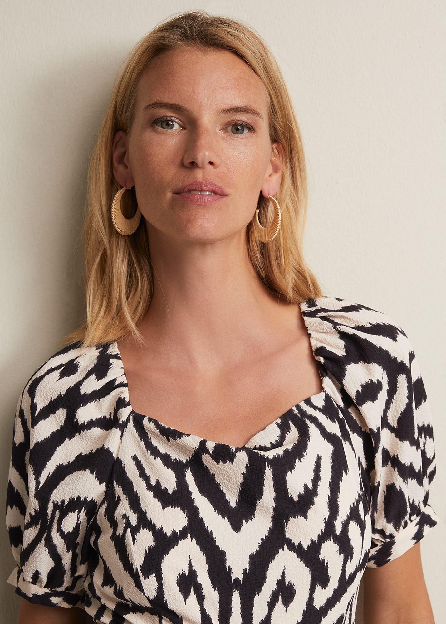 Raffia Hoop Earrings