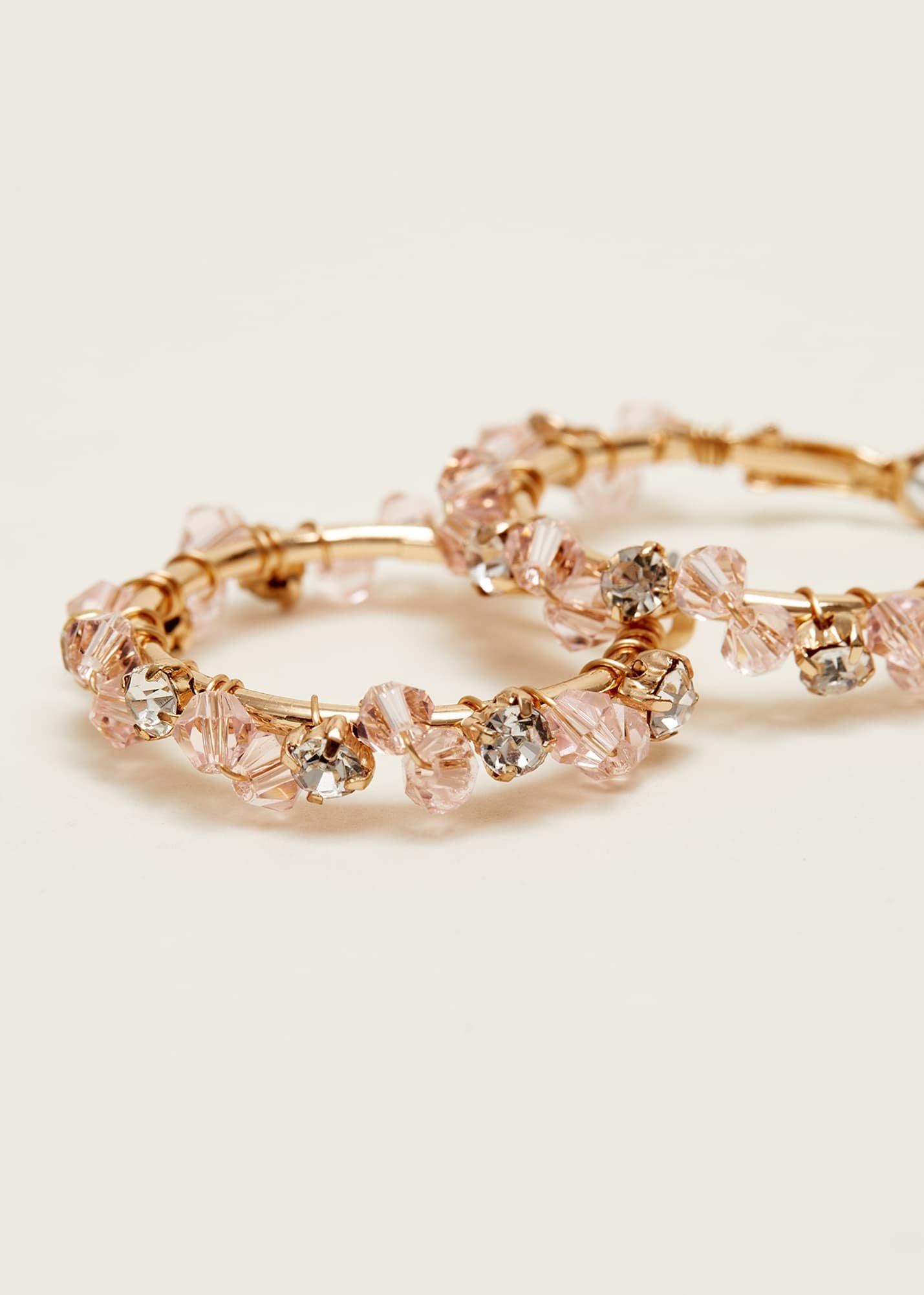 Beaded Hoop Earrings