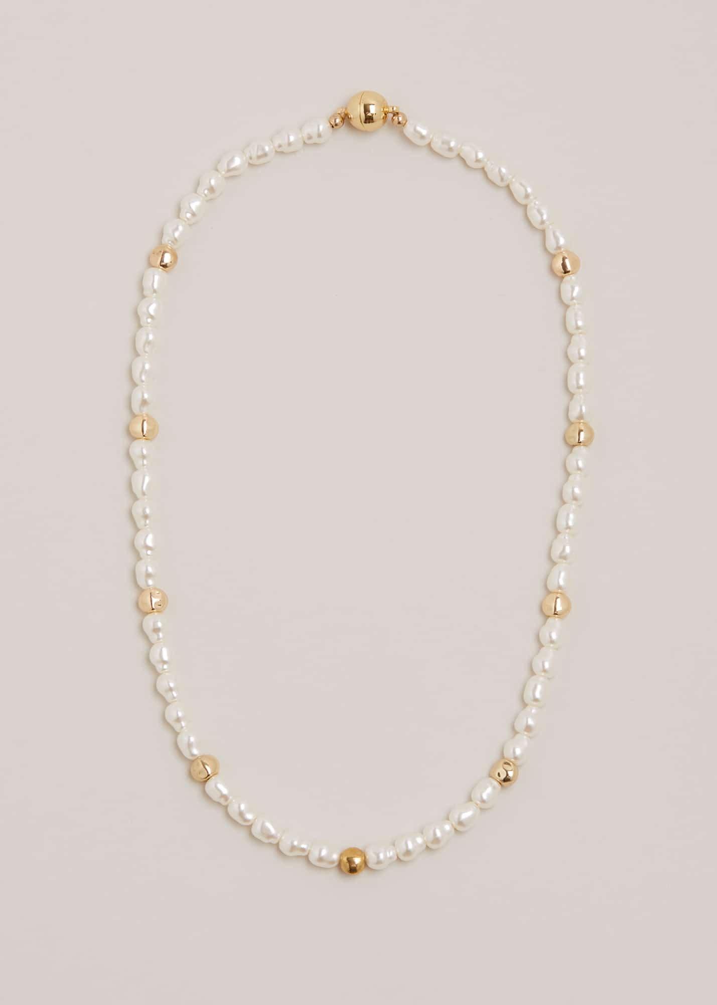 Pearl And Bead Necklace