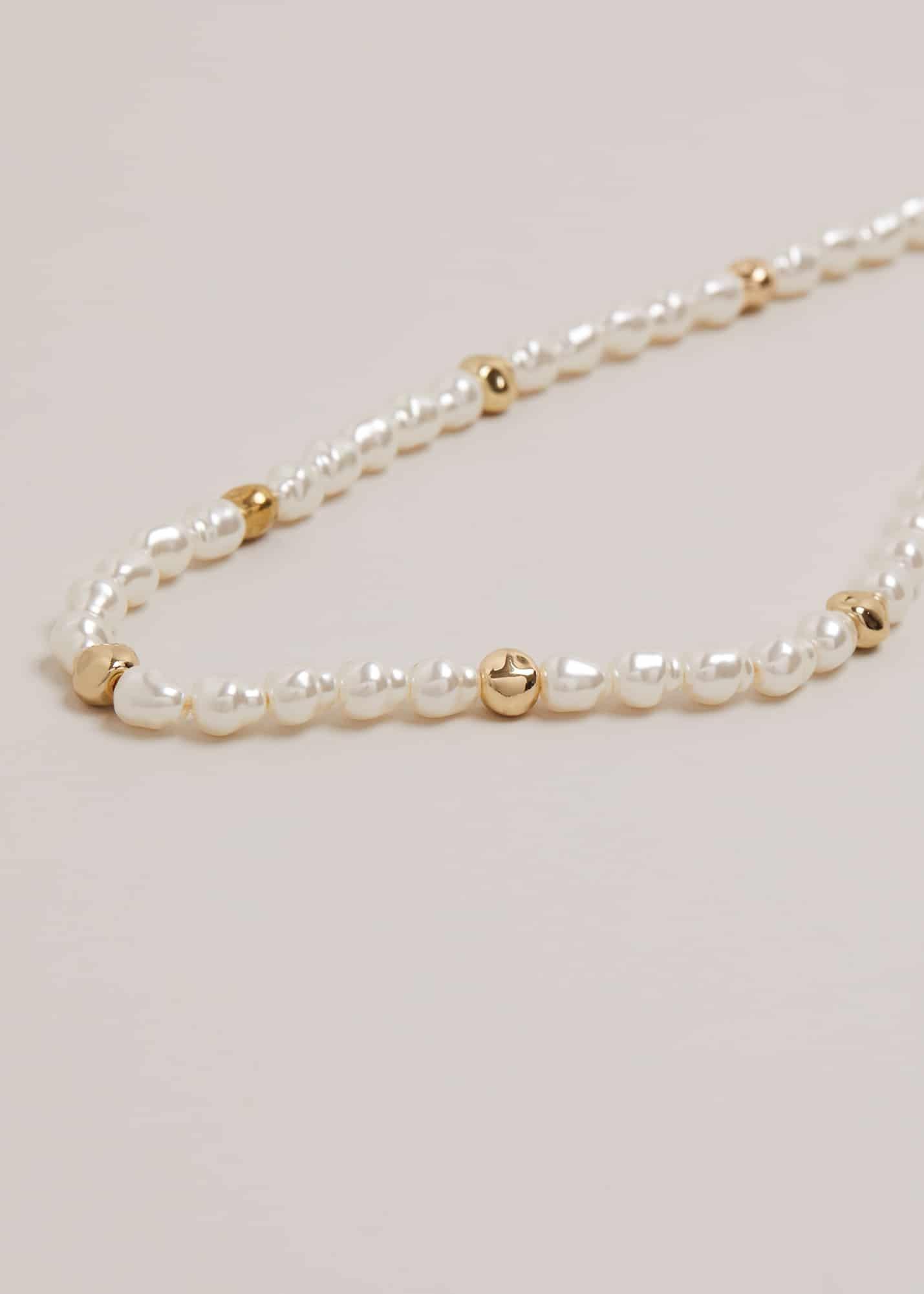 Pearl And Bead Necklace