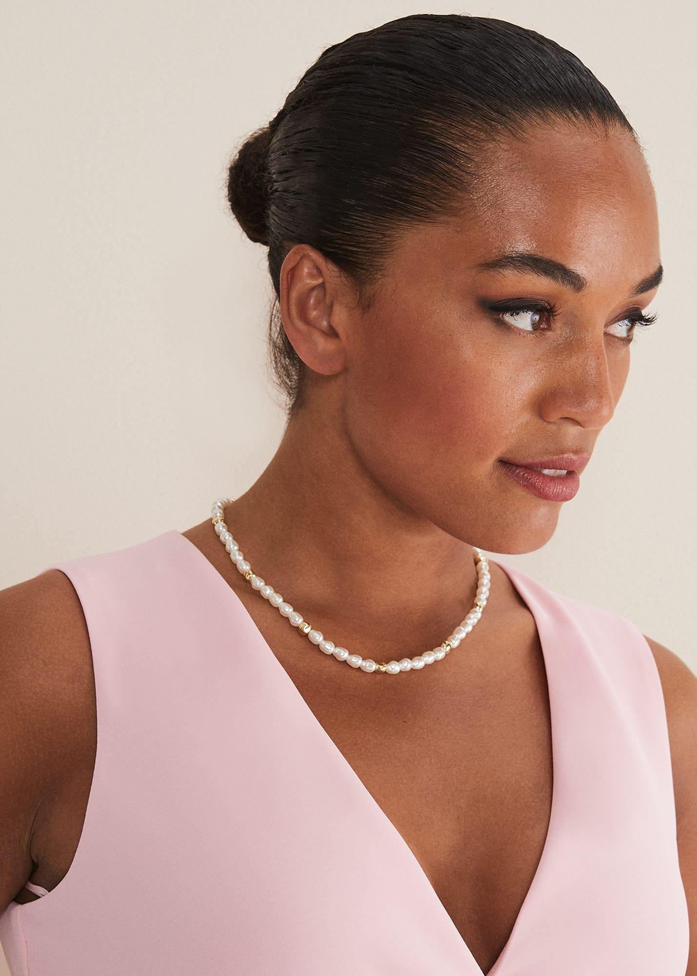 Pearl And Bead Necklace