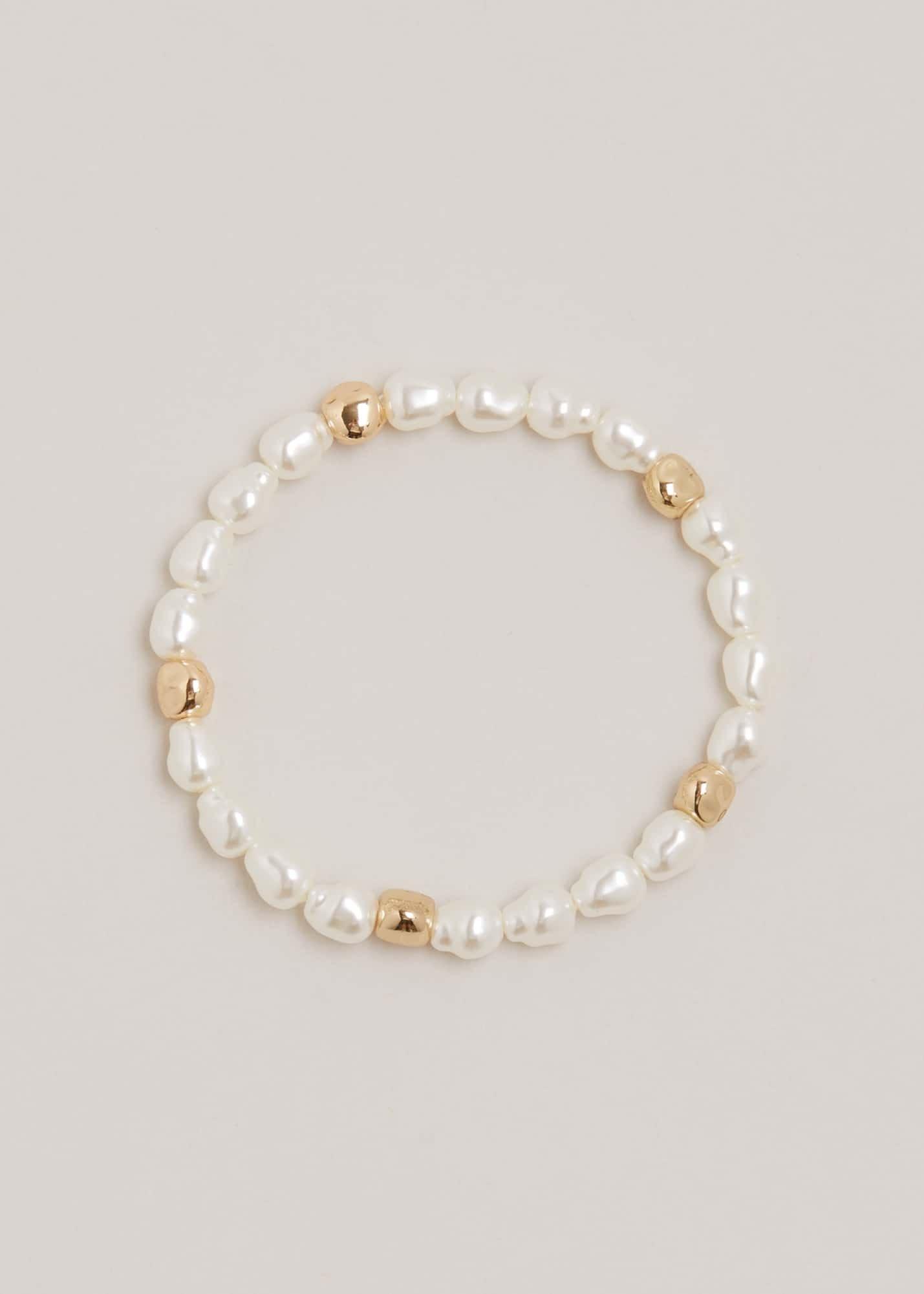 Pearl And Bead Bracelet