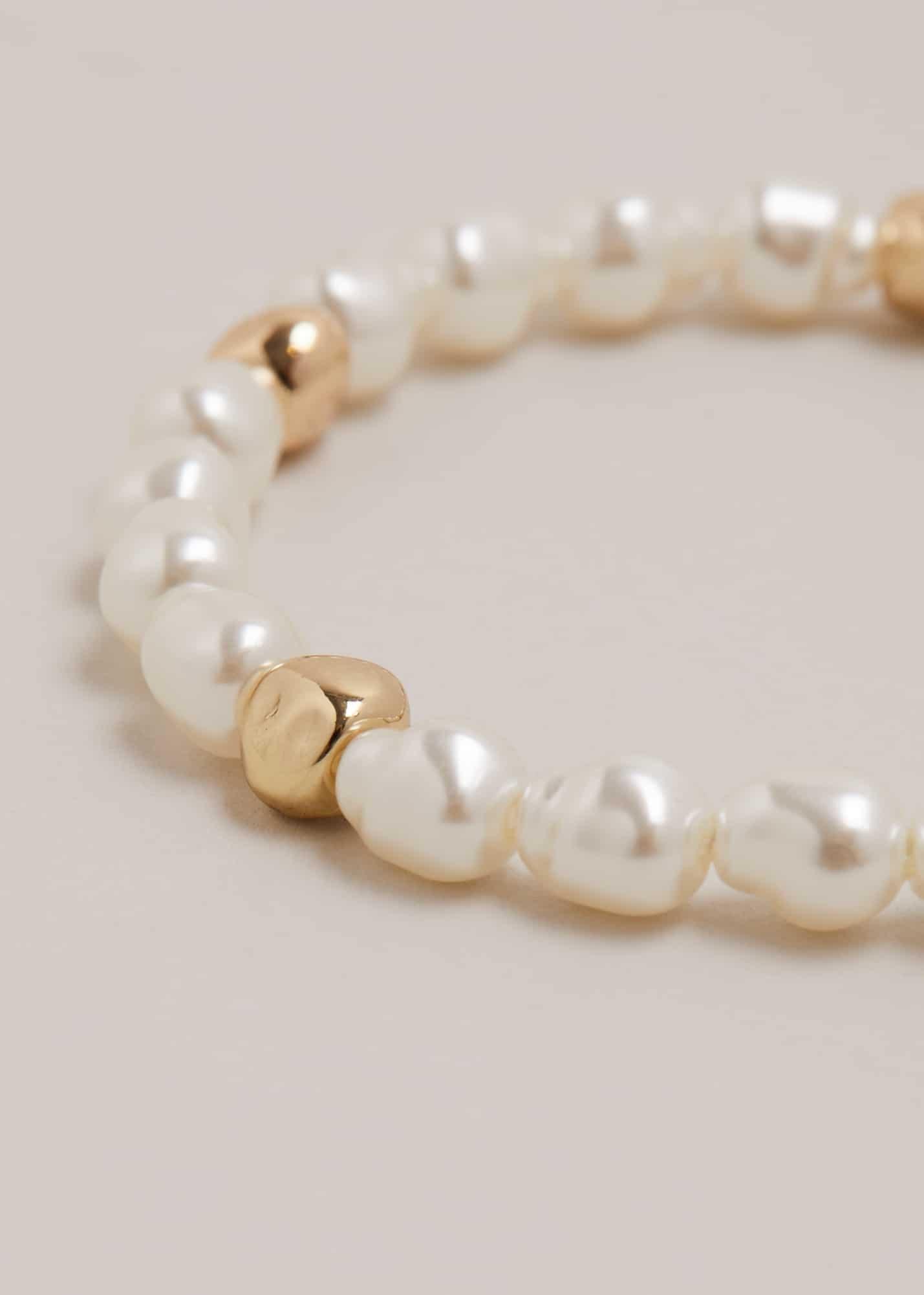 Pearl And Bead Bracelet
