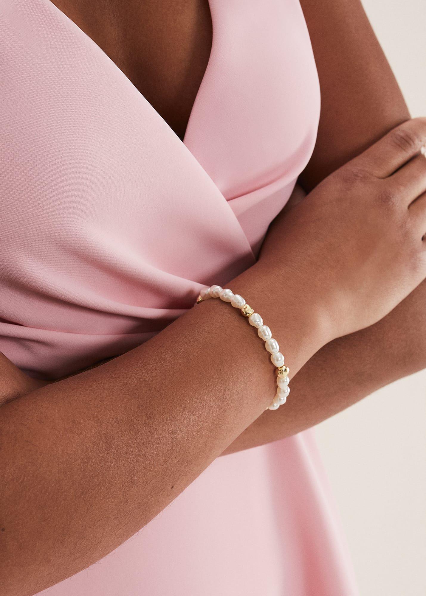 Pearl And Bead Bracelet