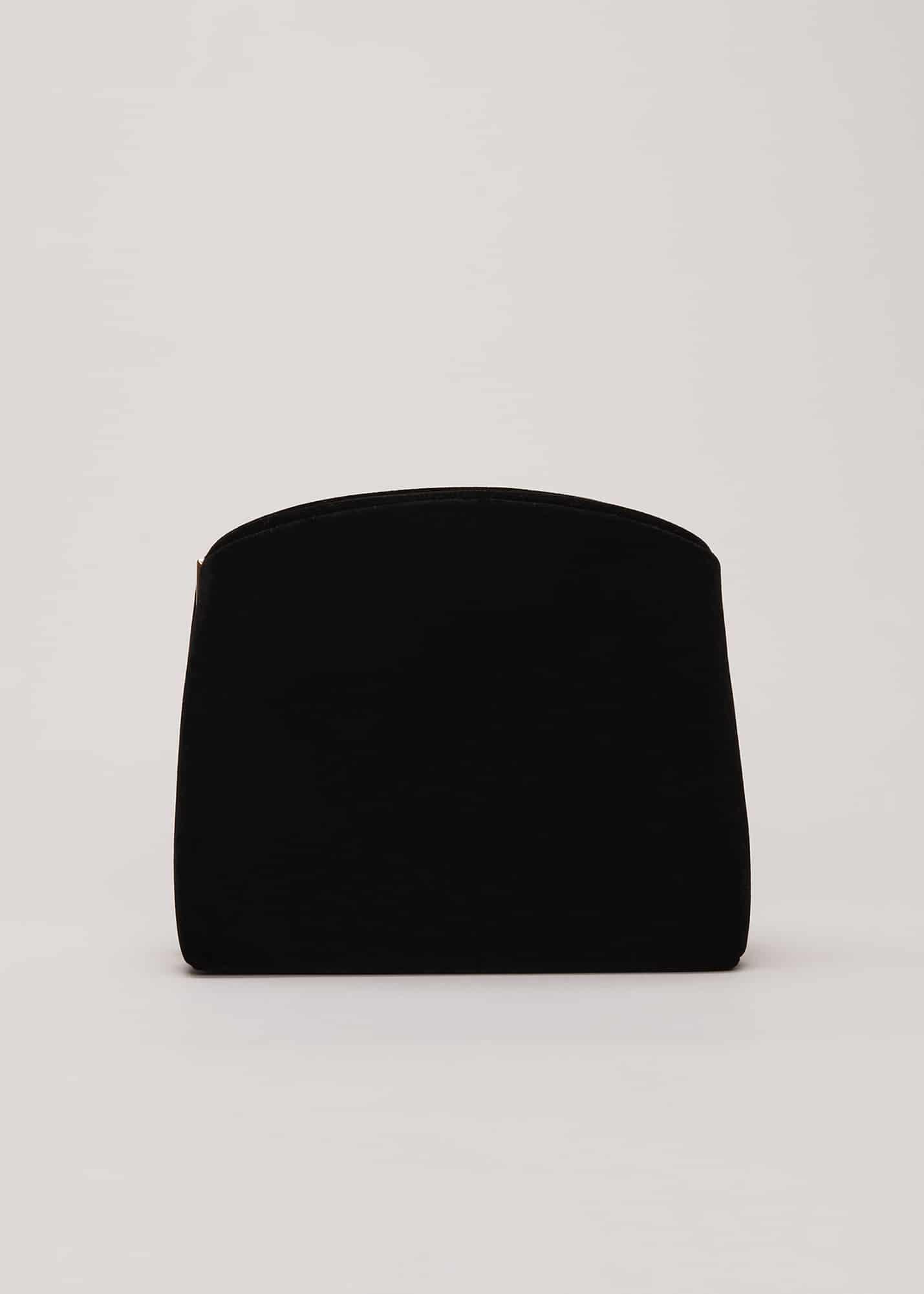 Black Velvet Clutch Bag