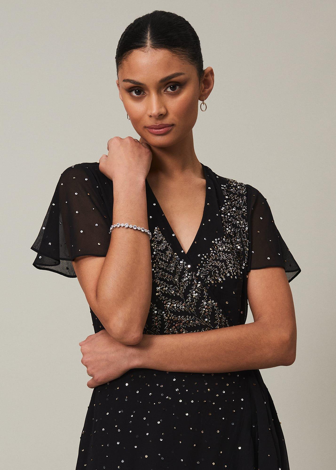 Silver Beaded Bracelet