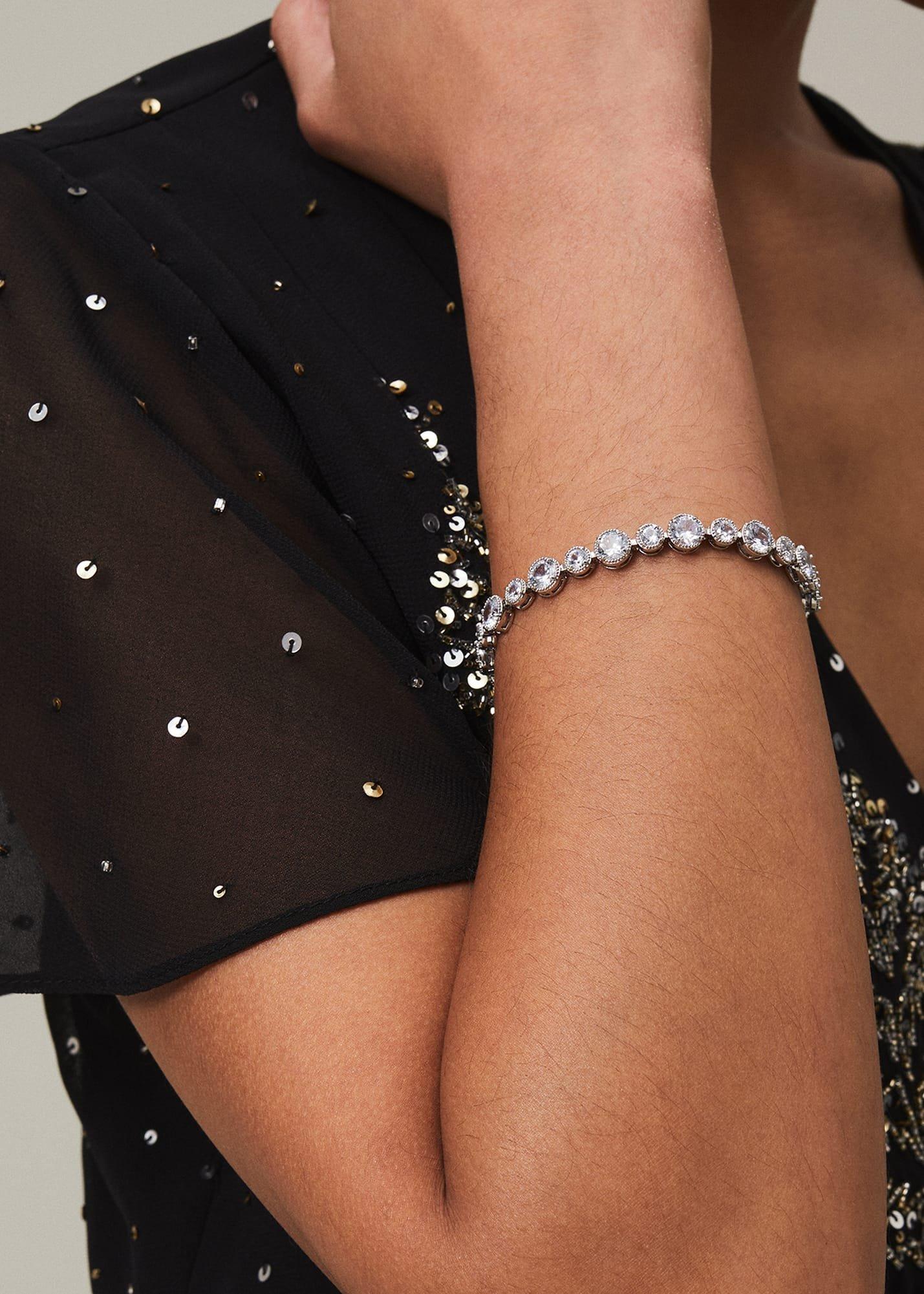 Silver Beaded Bracelet