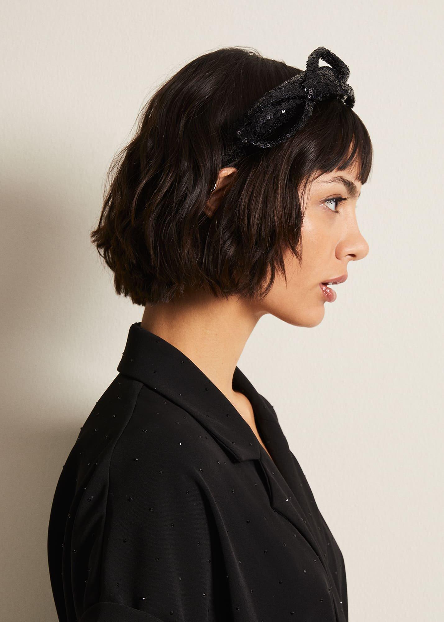 Black Sequin Headband