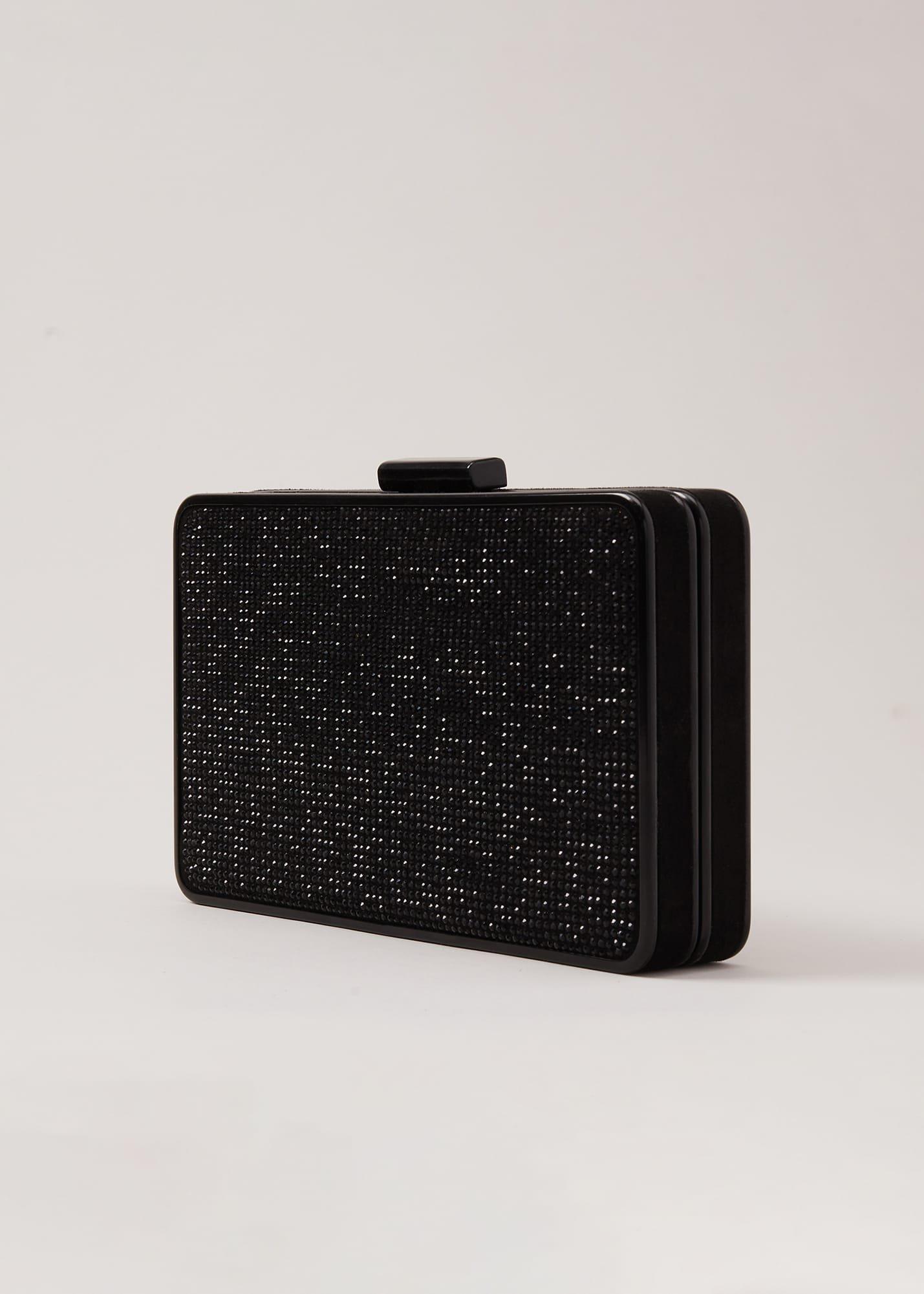 Black Sparkly Clutch Bag