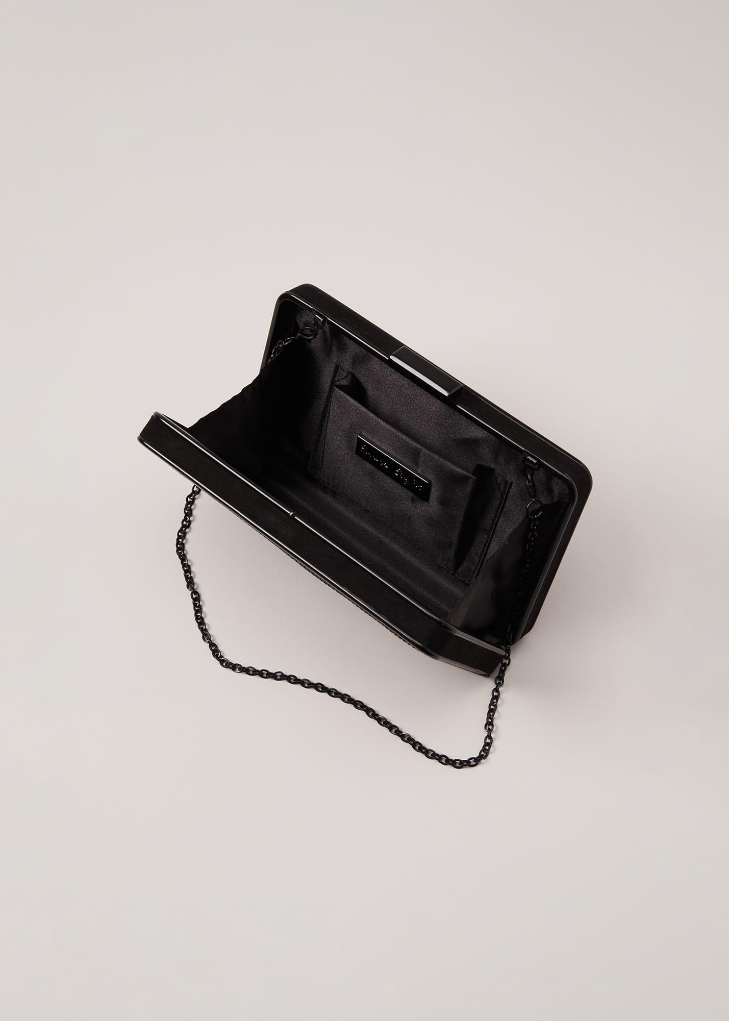 Black Sparkly Clutch Bag