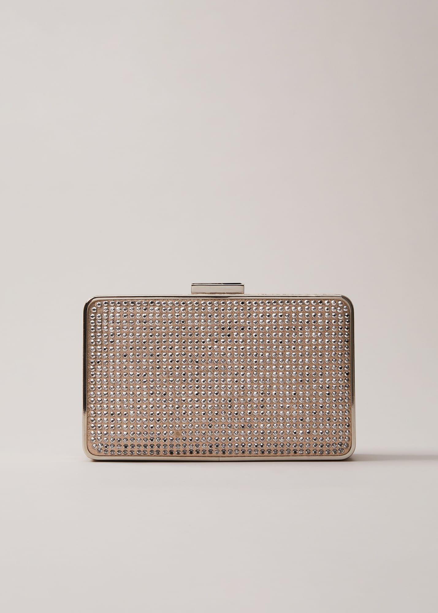 Silver Sparkly Clutch Bag