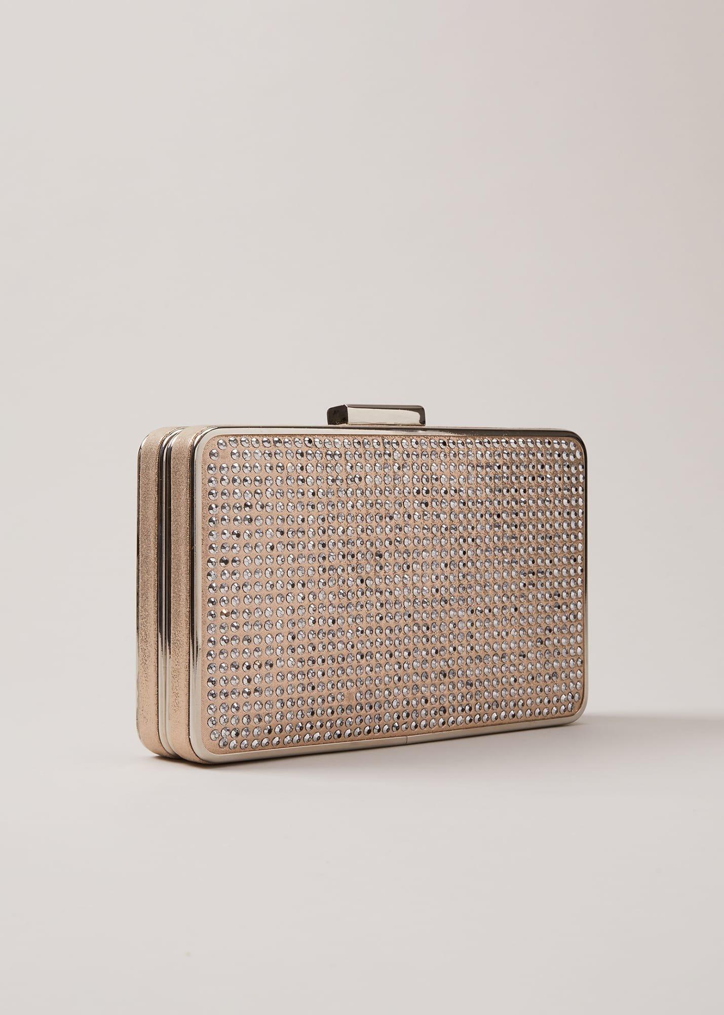 Silver Sparkly Clutch Bag