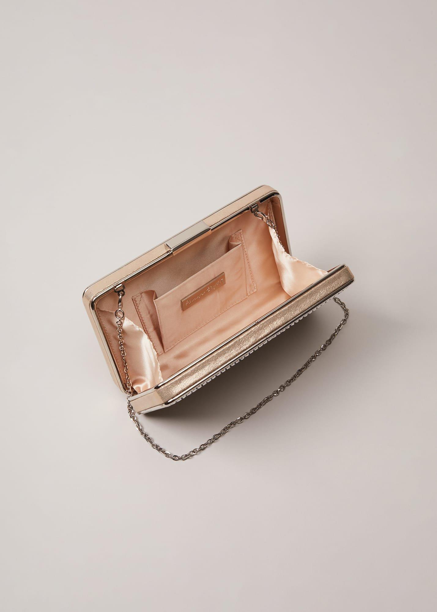 Silver Sparkly Clutch Bag