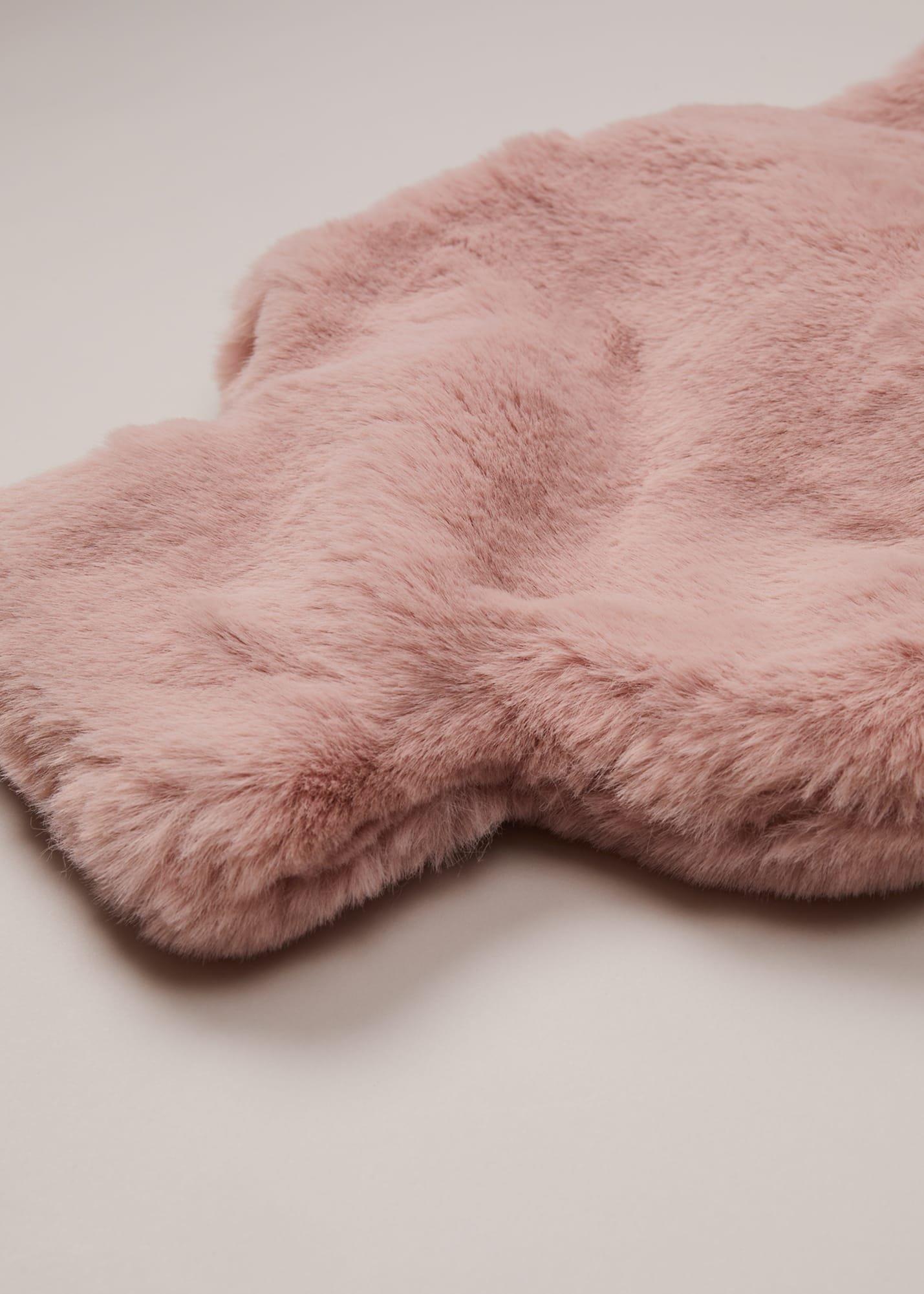Pink Faux Fur Hot Water Bottle