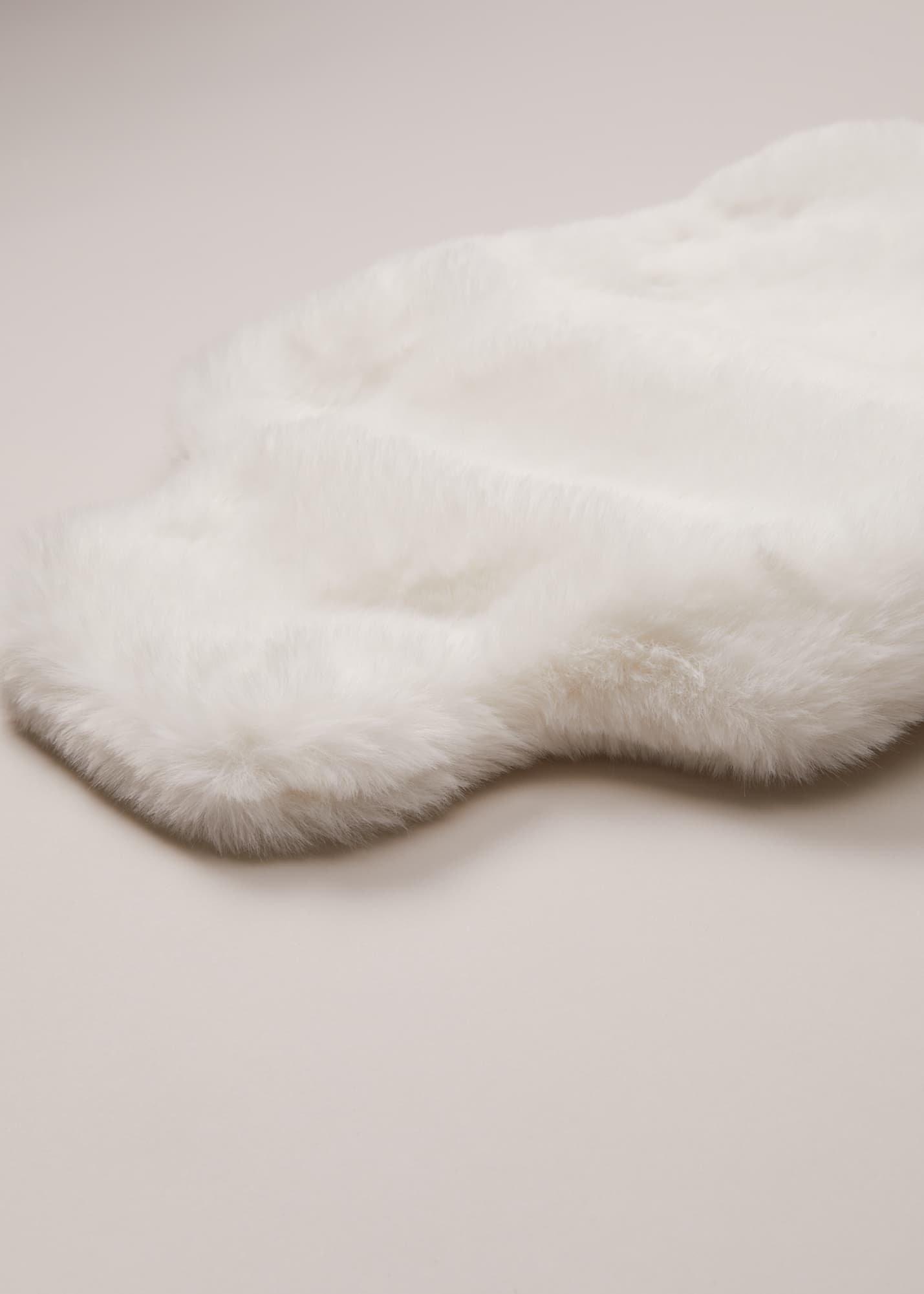 Cream Faux Fur Hot Water Bottle