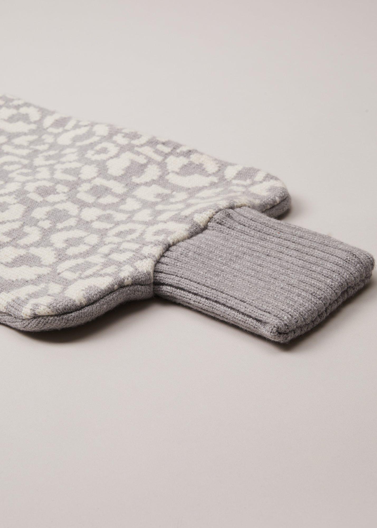 Knitted Leopard Hot Water Bottle