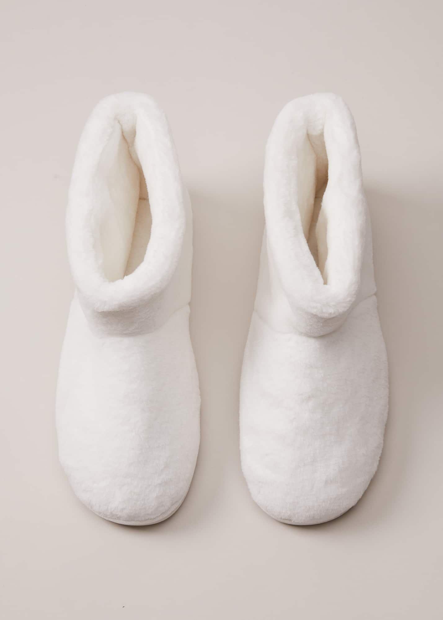 Faux Fur Slipper Boots