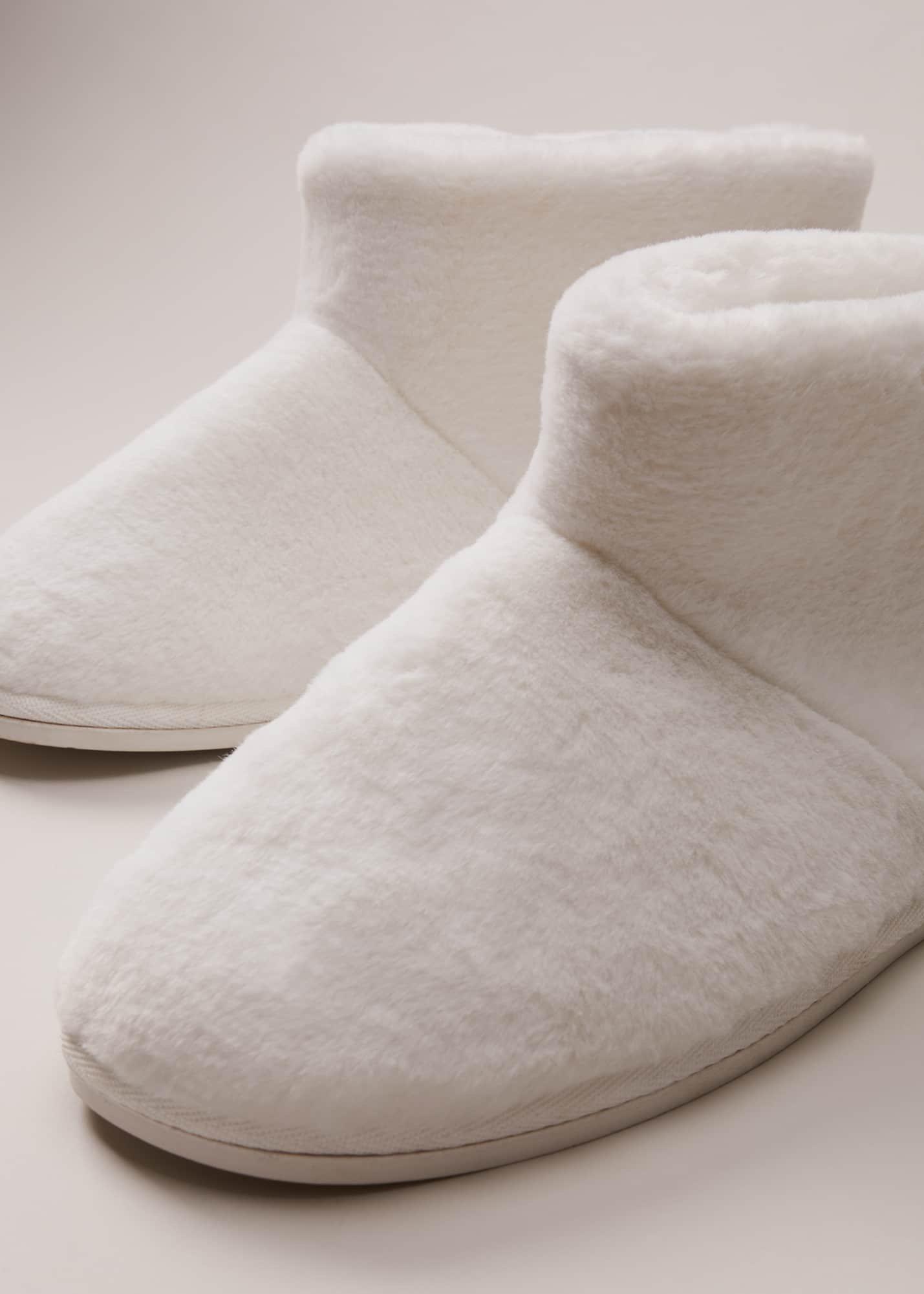 Faux Fur Slipper Boots