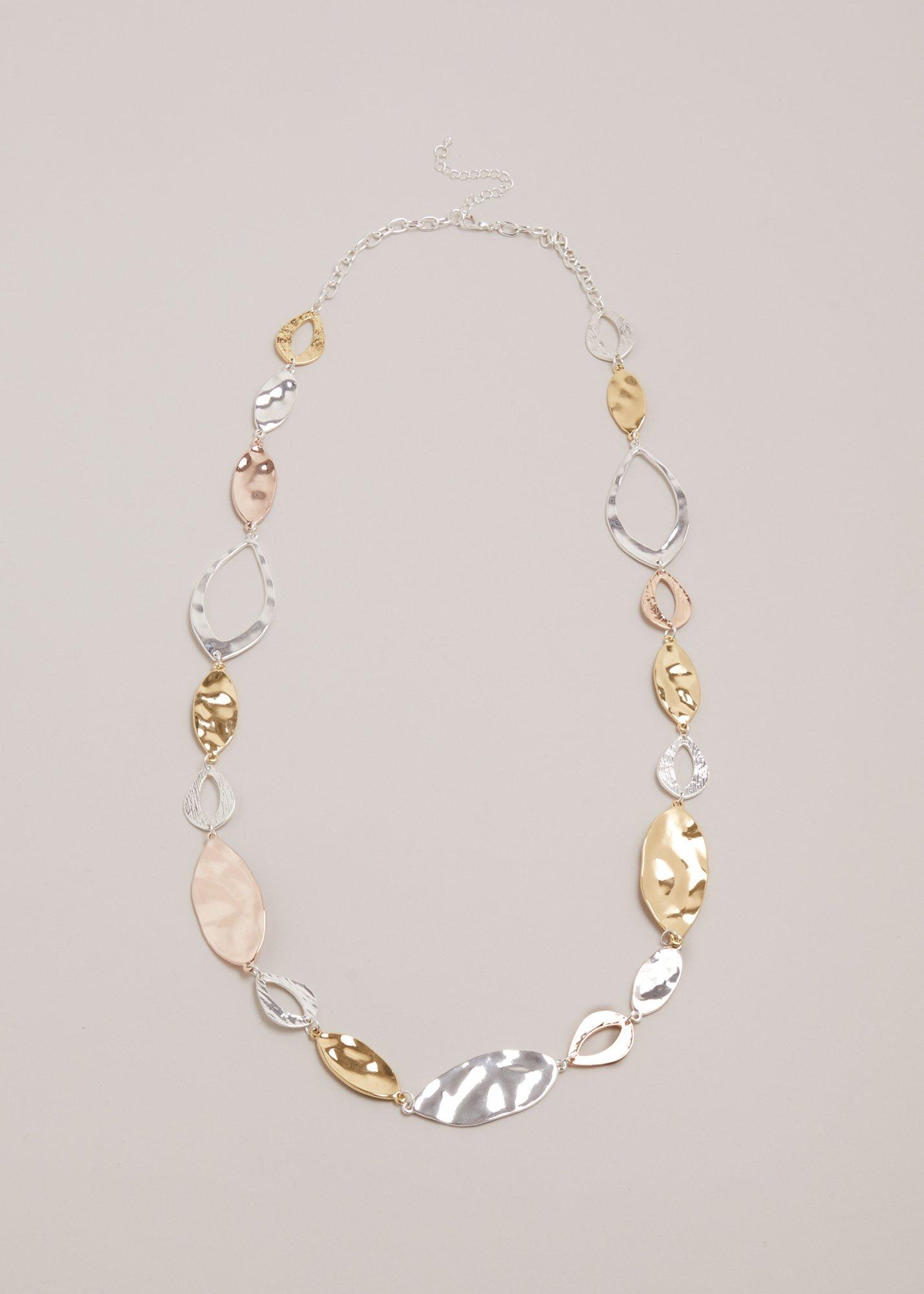 Gold And Silver Link Necklace