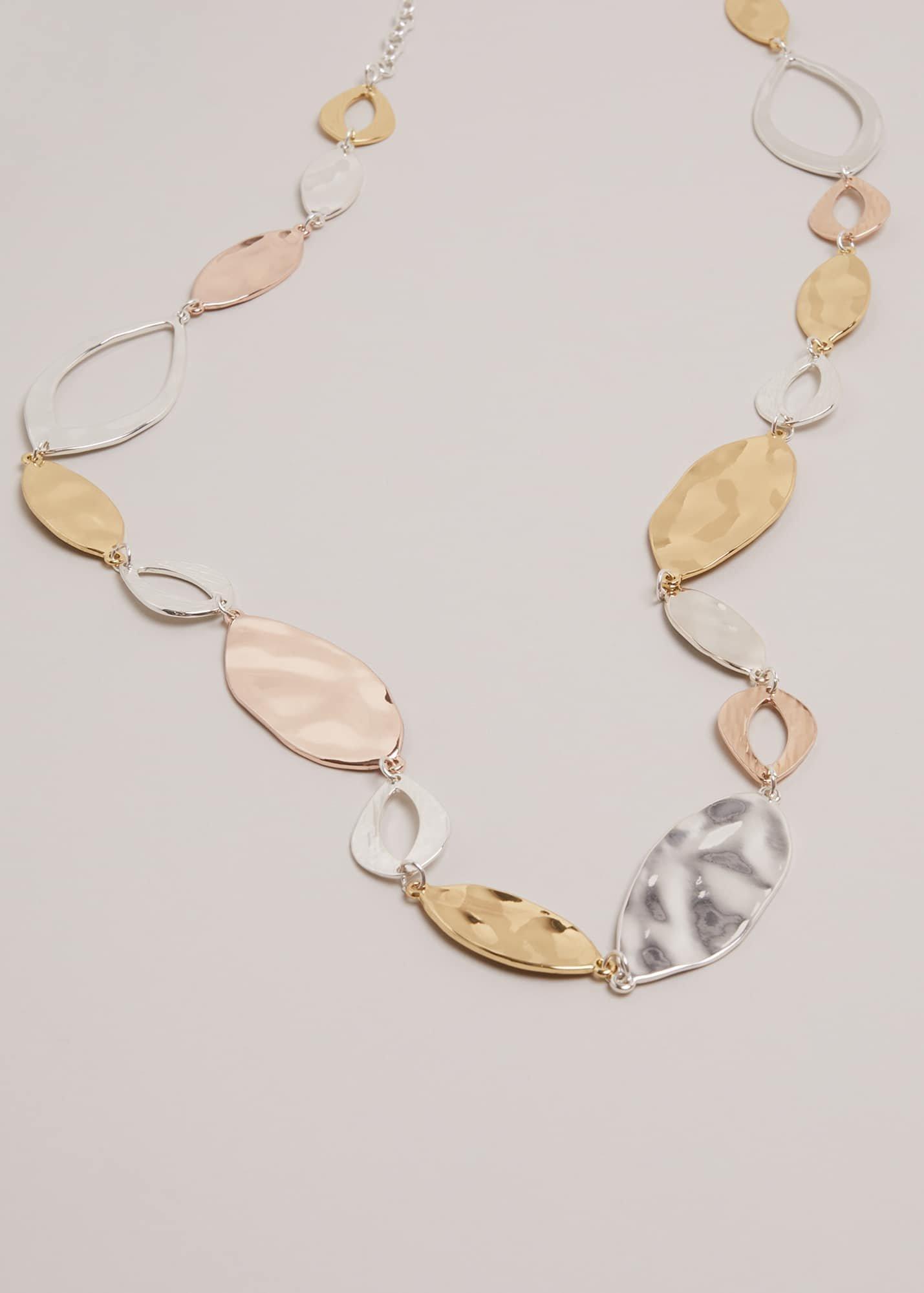 Gold And Silver Link Necklace