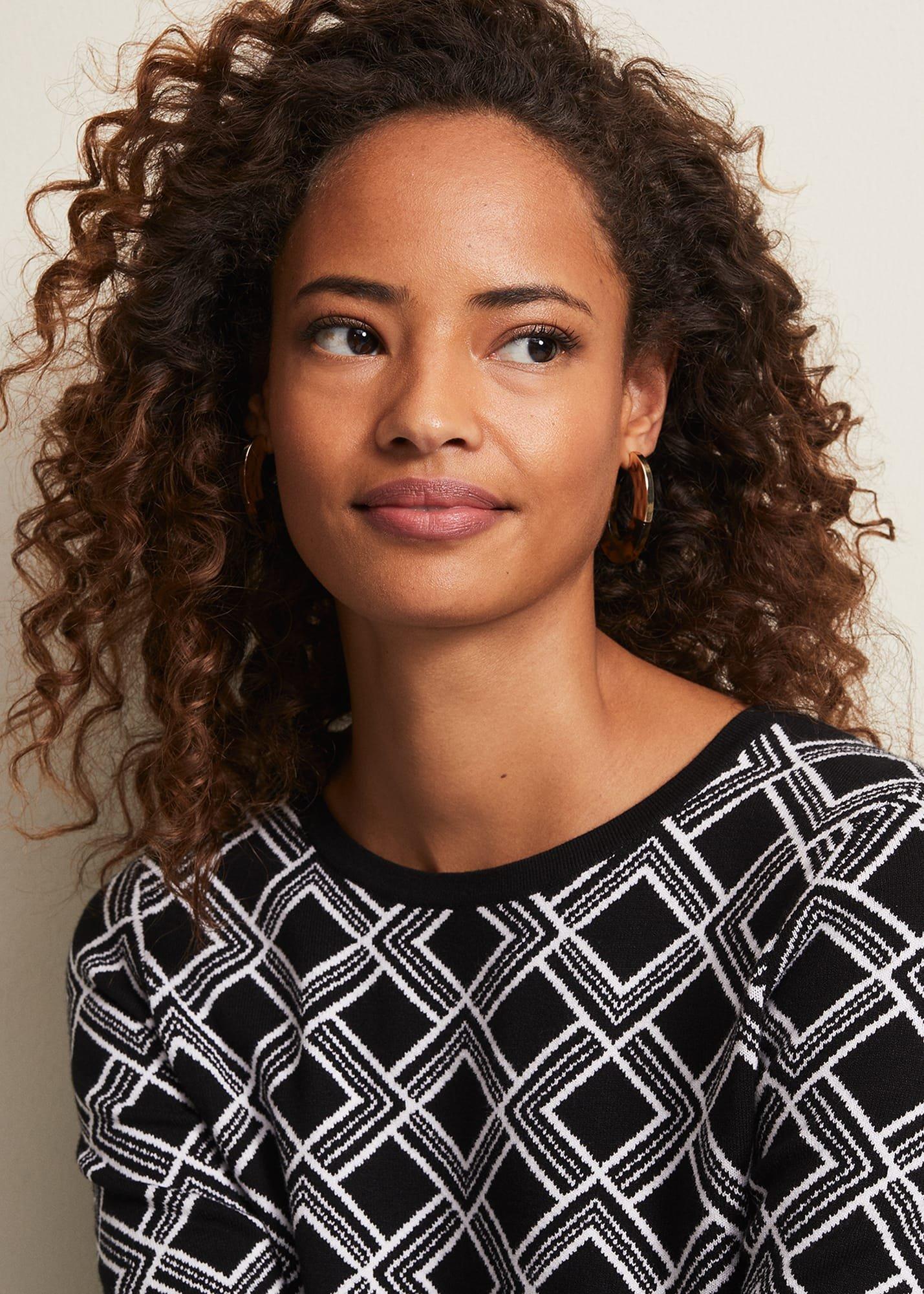 Tortoiseshell Hoop Earrings
