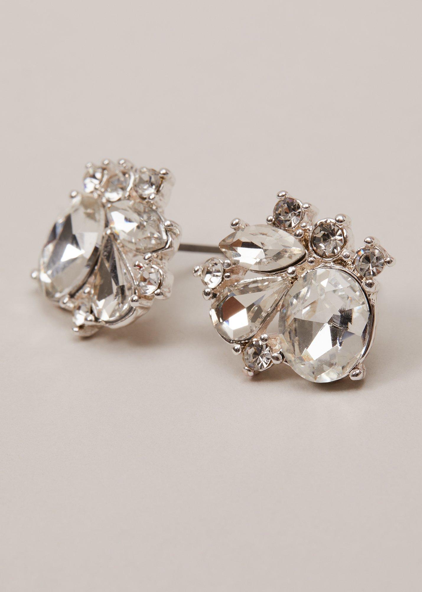 Silver Plated Stud Earrings