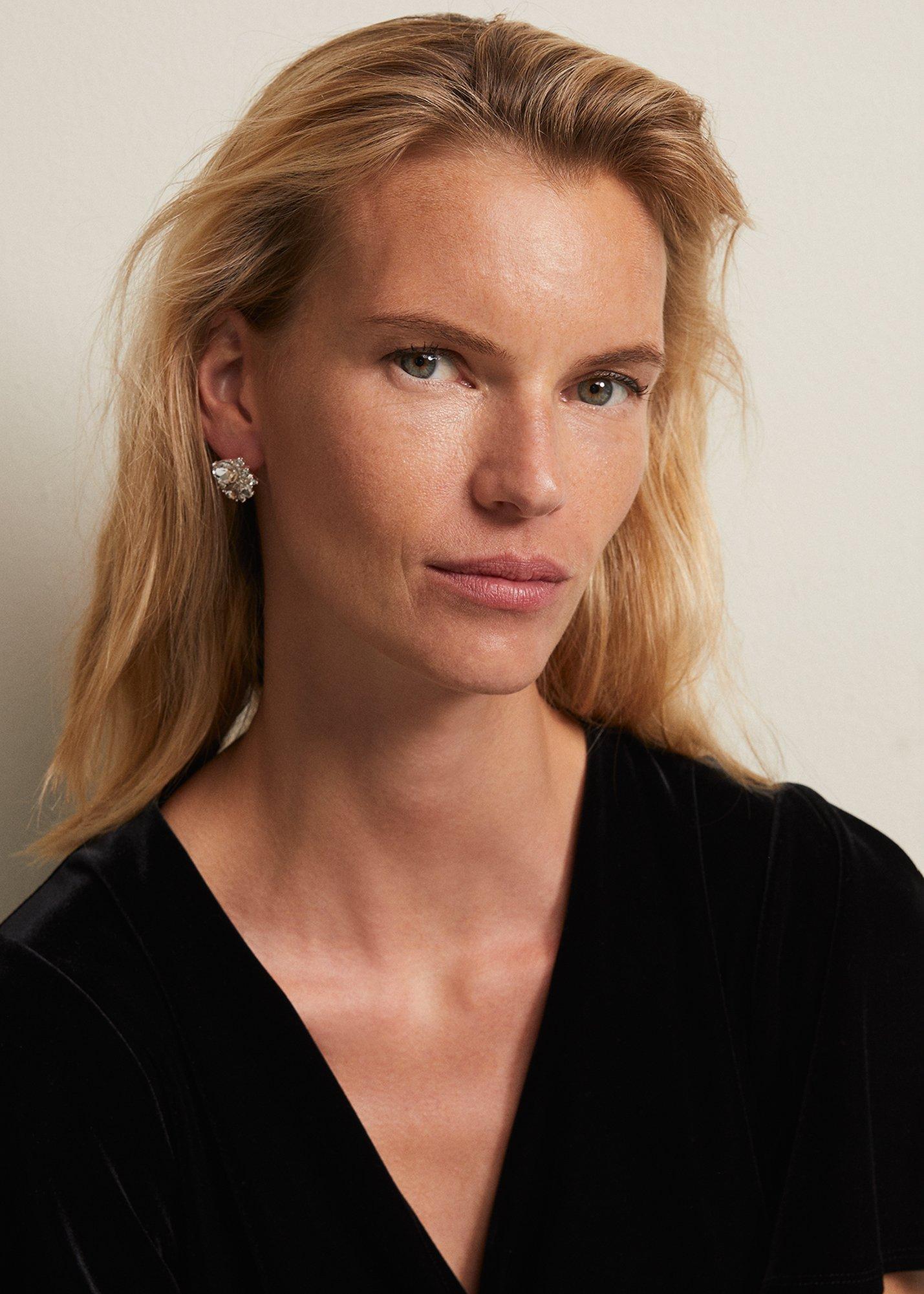 Silver Plated Stud Earrings