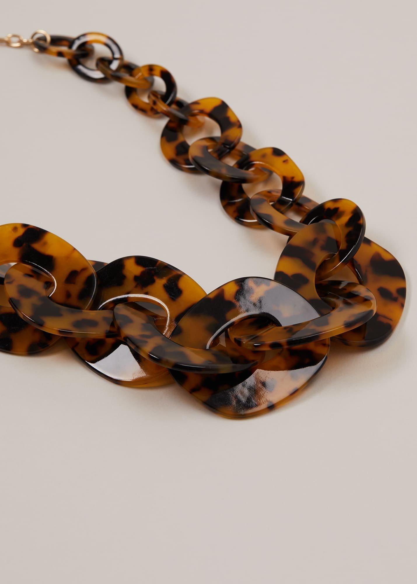 Tortoiseshell Link Necklace