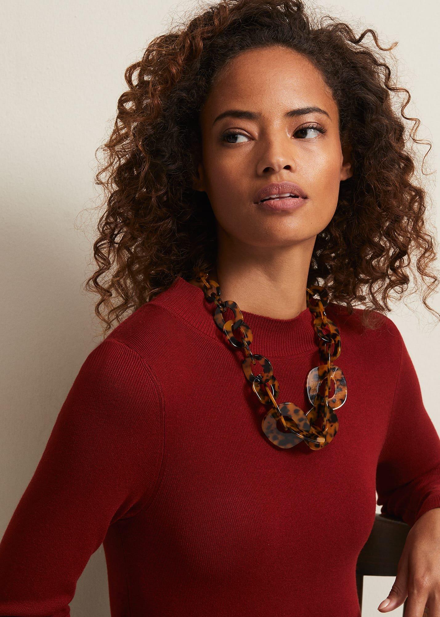 Tortoiseshell Link Necklace