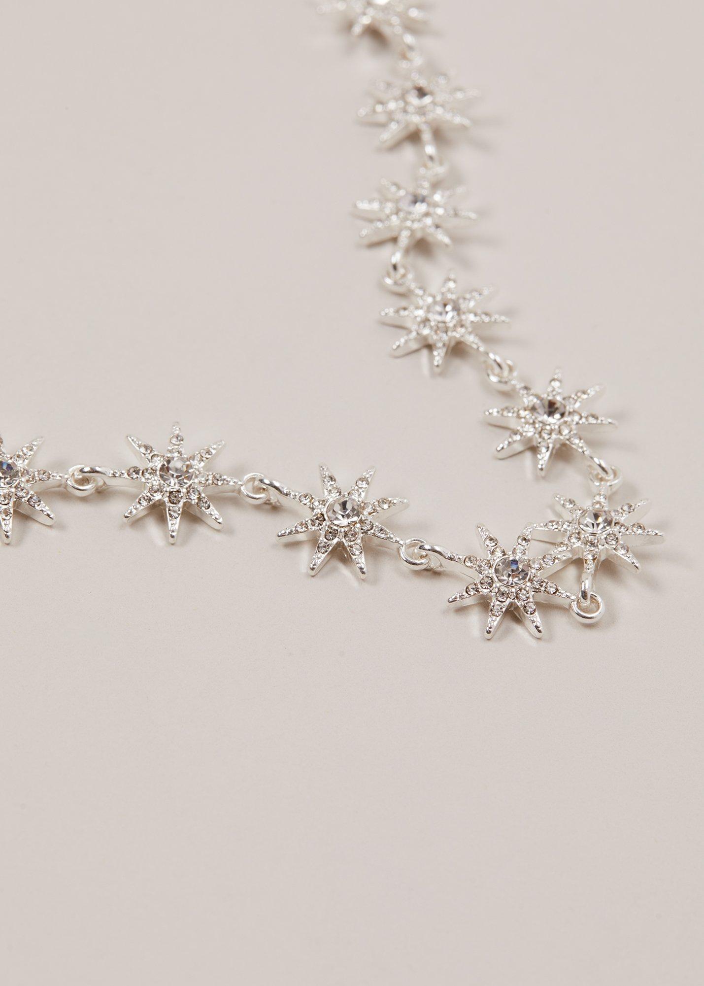 Silver Plated Star Necklace