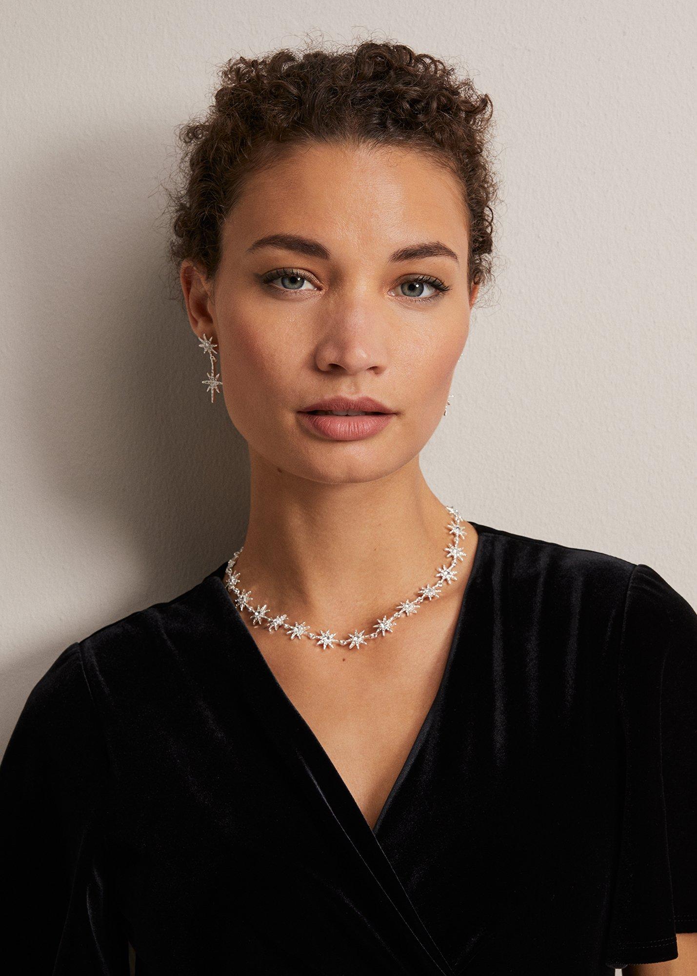 Silver Plated Star Necklace