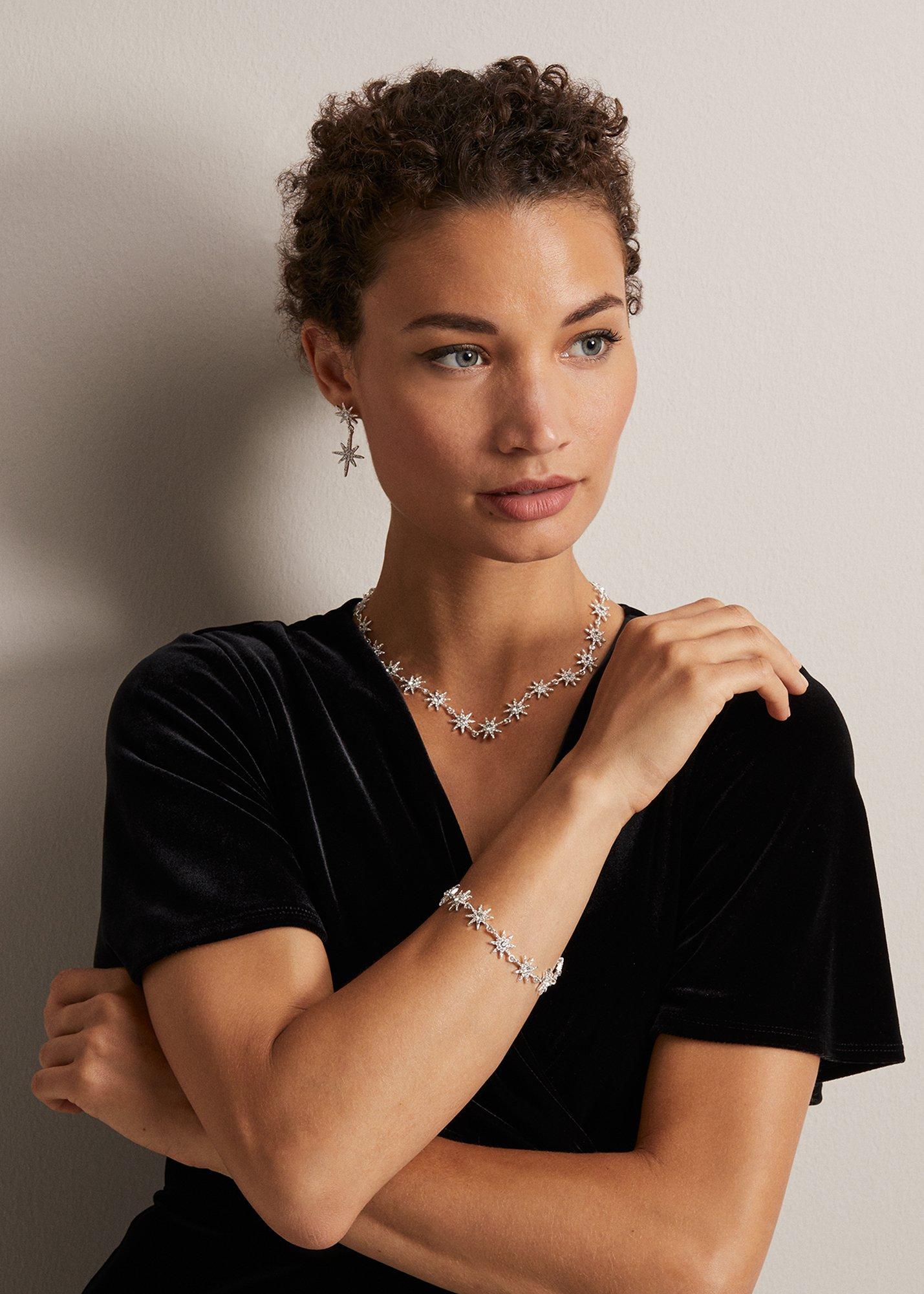 Silver Plated Star Necklace