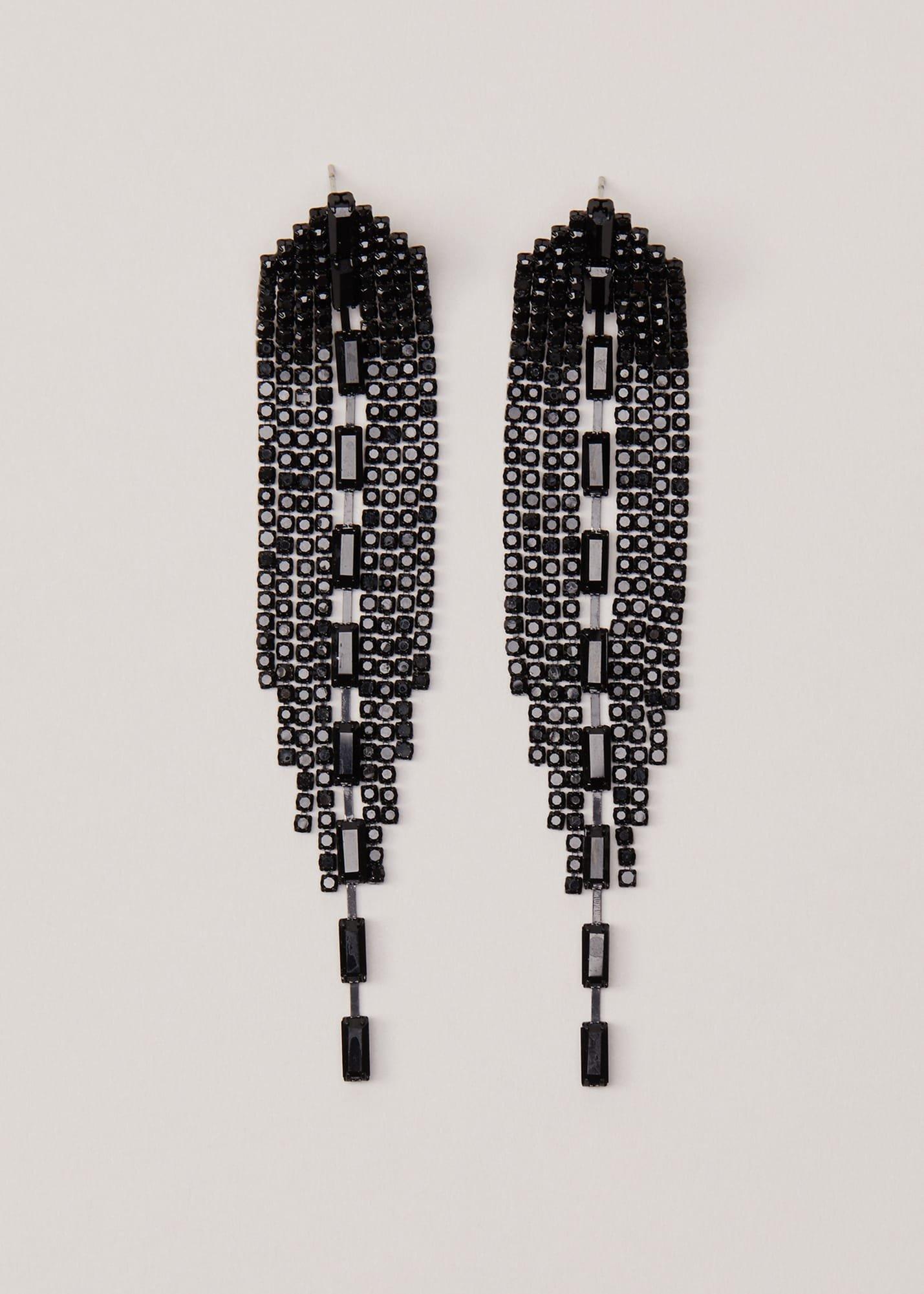 Graduated Stone Drop Earrings