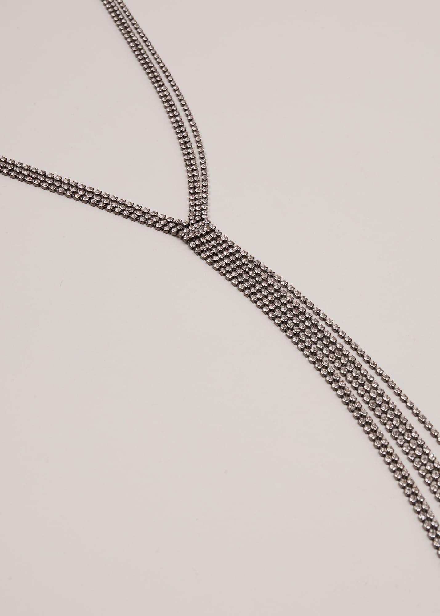 Long Sparkle Lariat Necklace