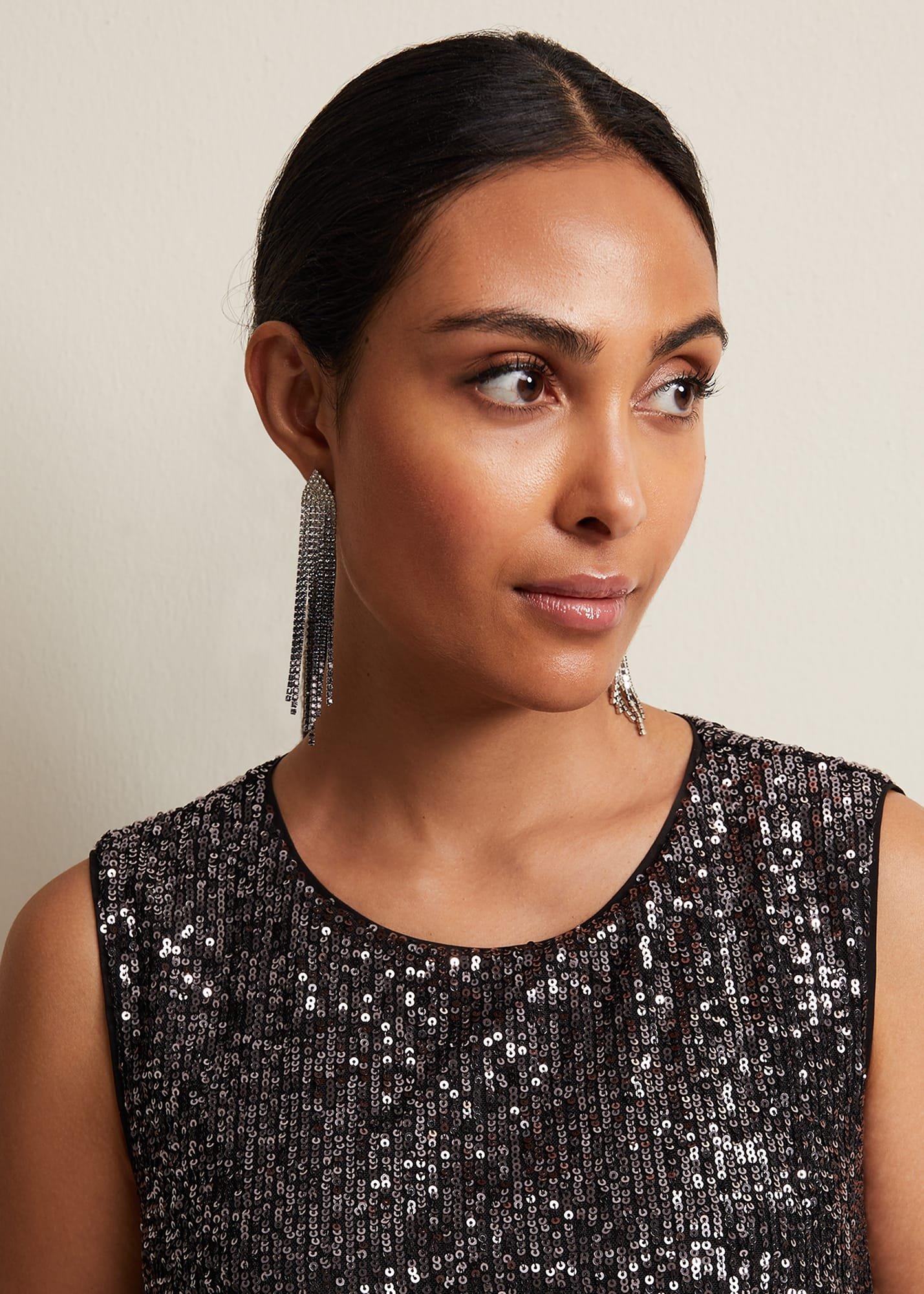 Sparkly Drop Earrings