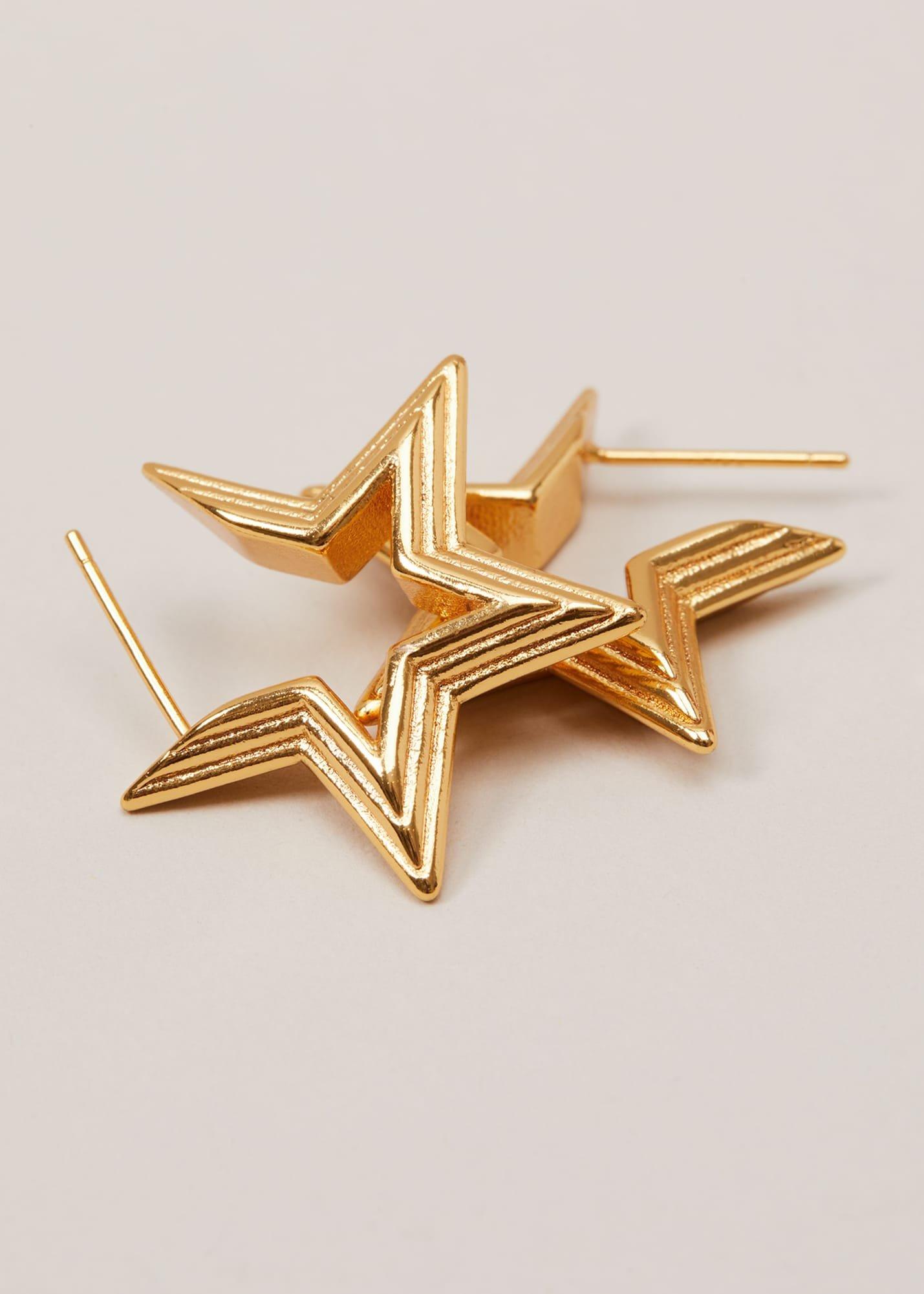 Star Hoop Earrings