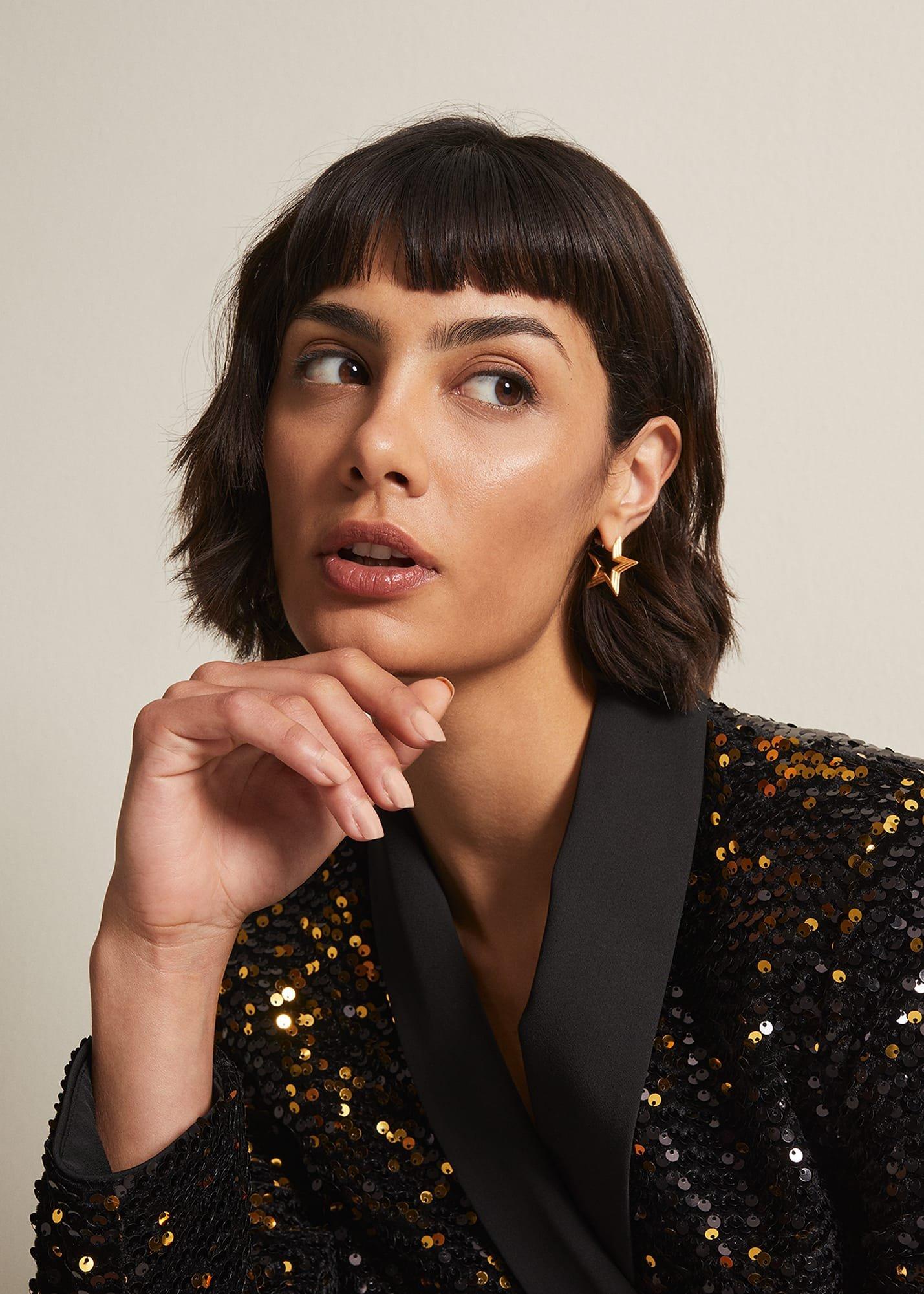 Star Hoop Earrings