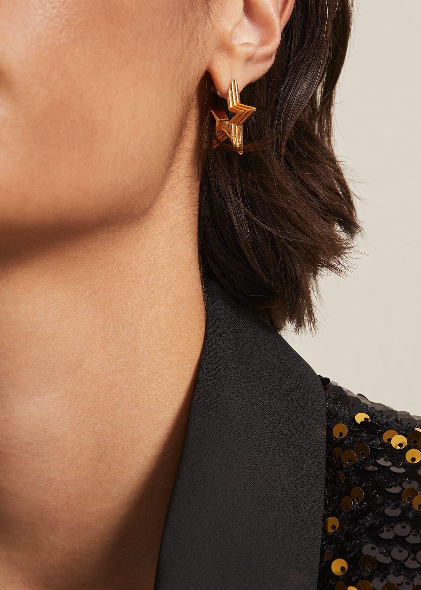 Star Hoop Earrings