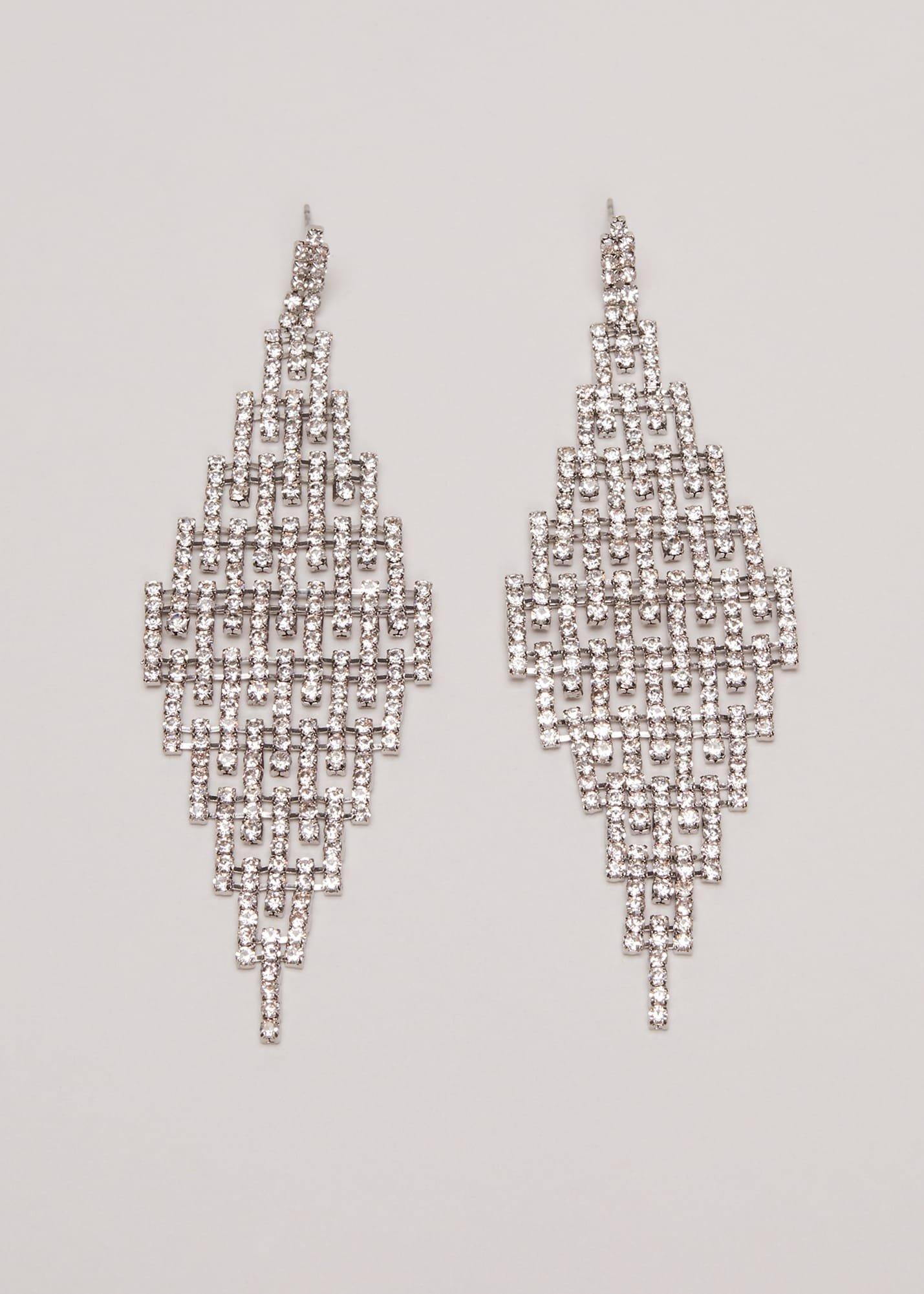 Oversized Stone Drop Earrings
