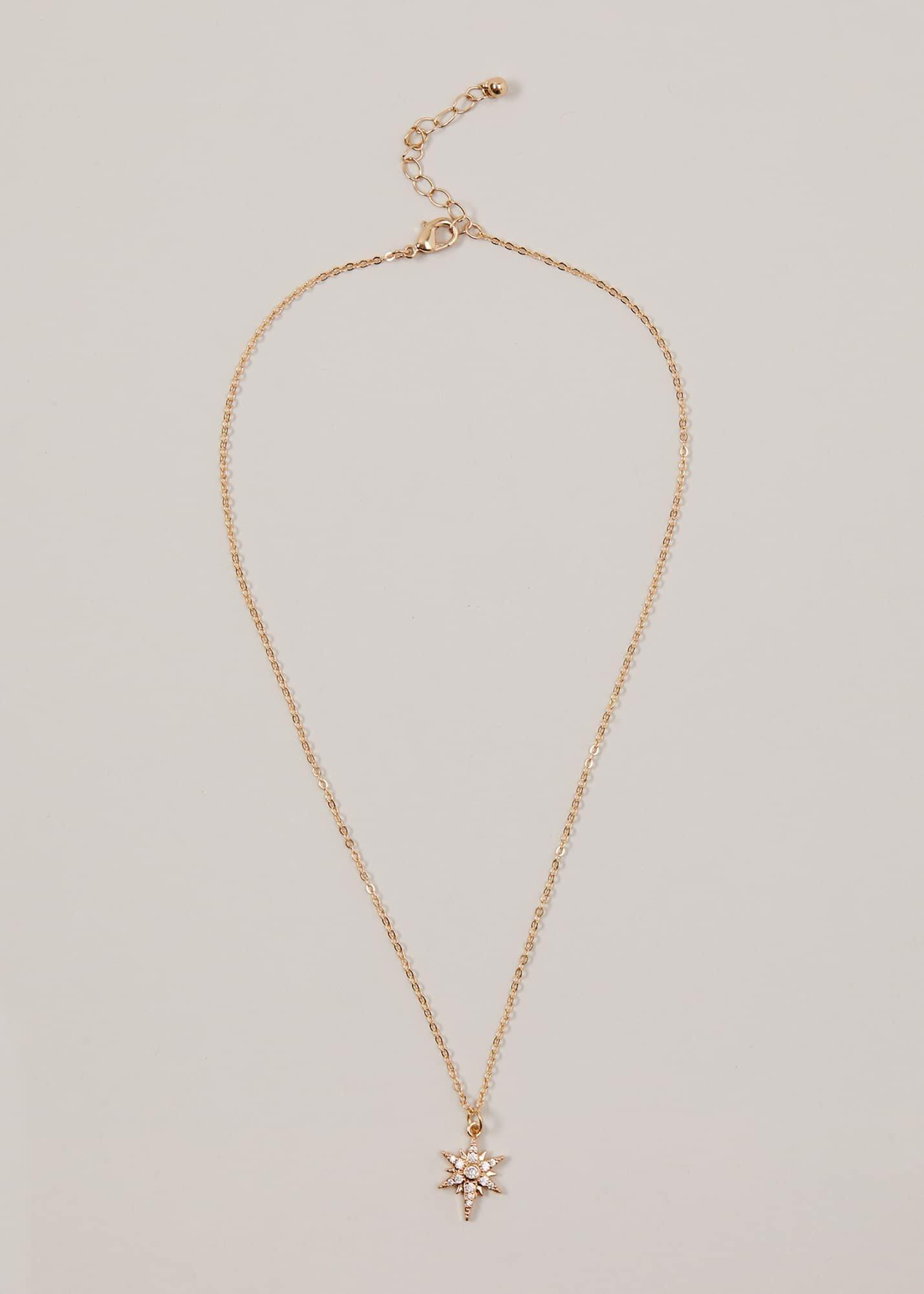 Gold Plated Star Pendant Necklace