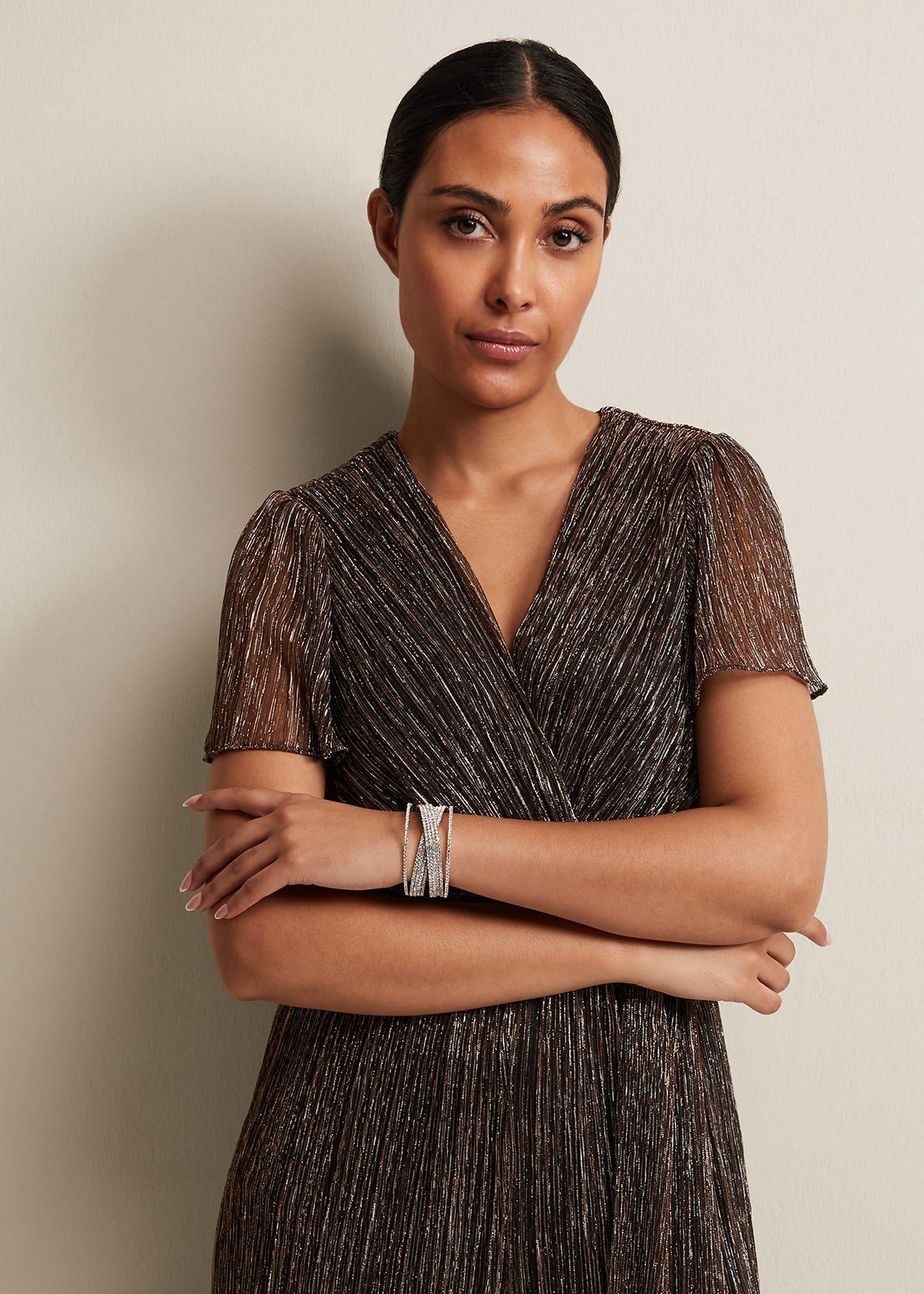 Silver Sparkly Cuff Bracelet