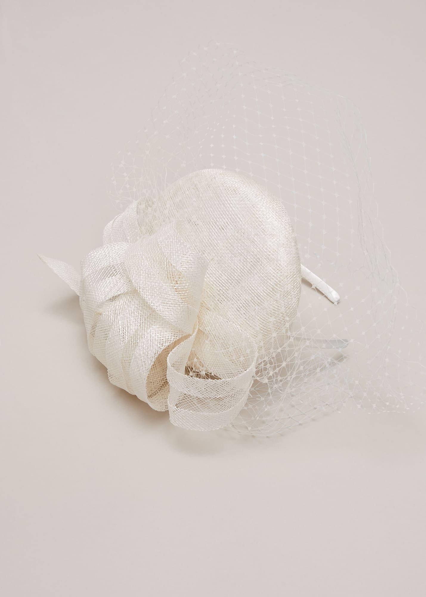 Veiled Twist Top Pillbox Fascinator