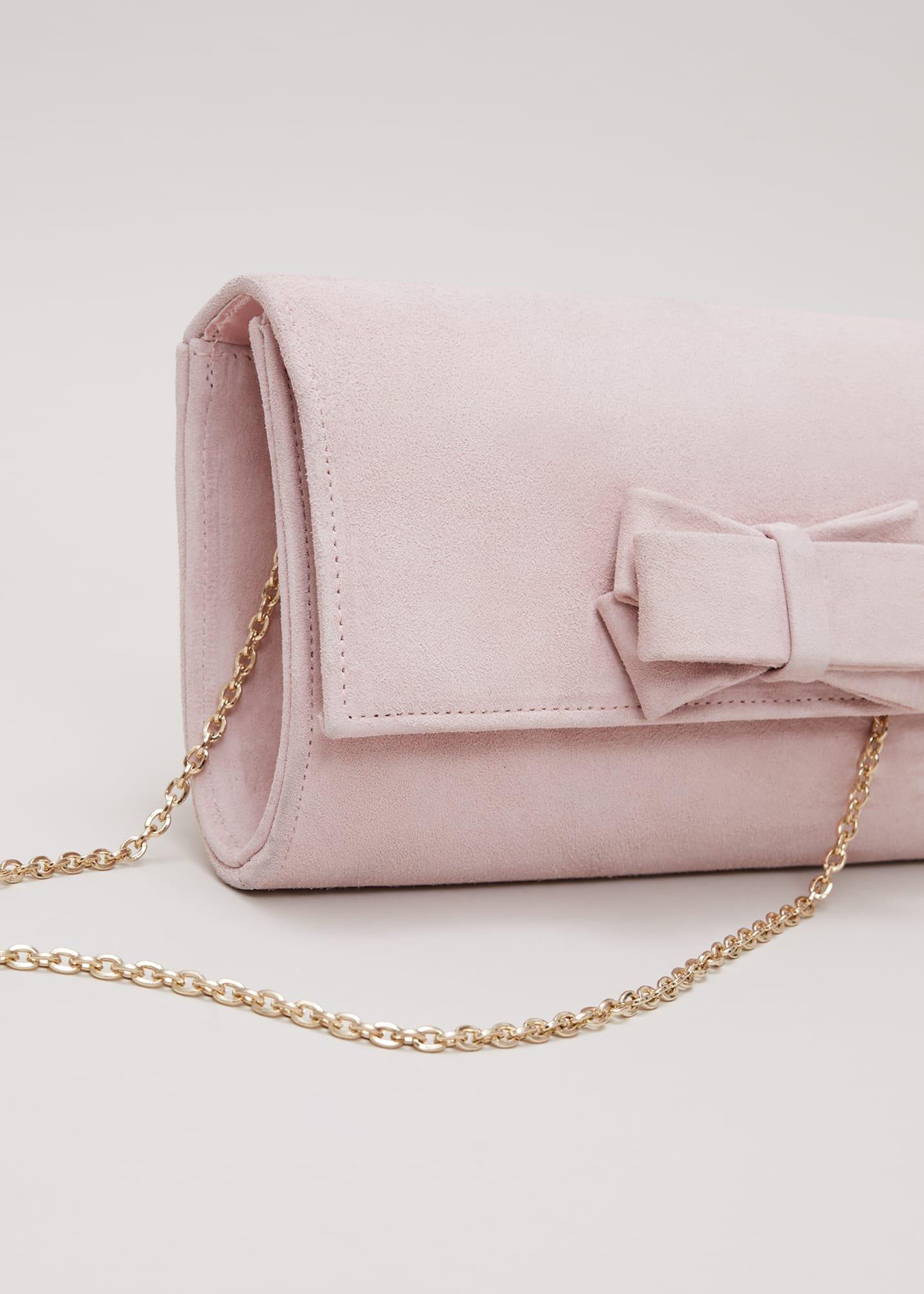 Bow Front Clutch Bag