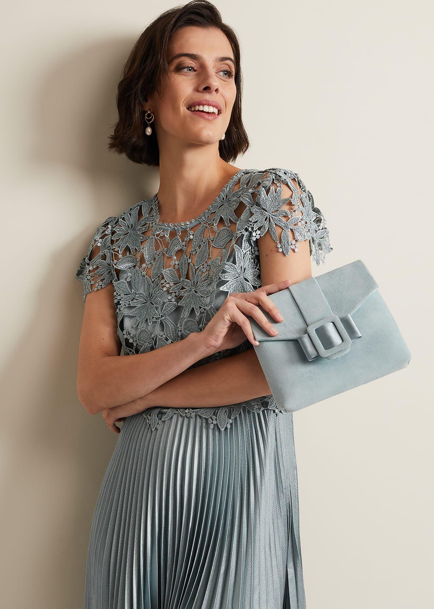 Buckle Front Clutch Bag