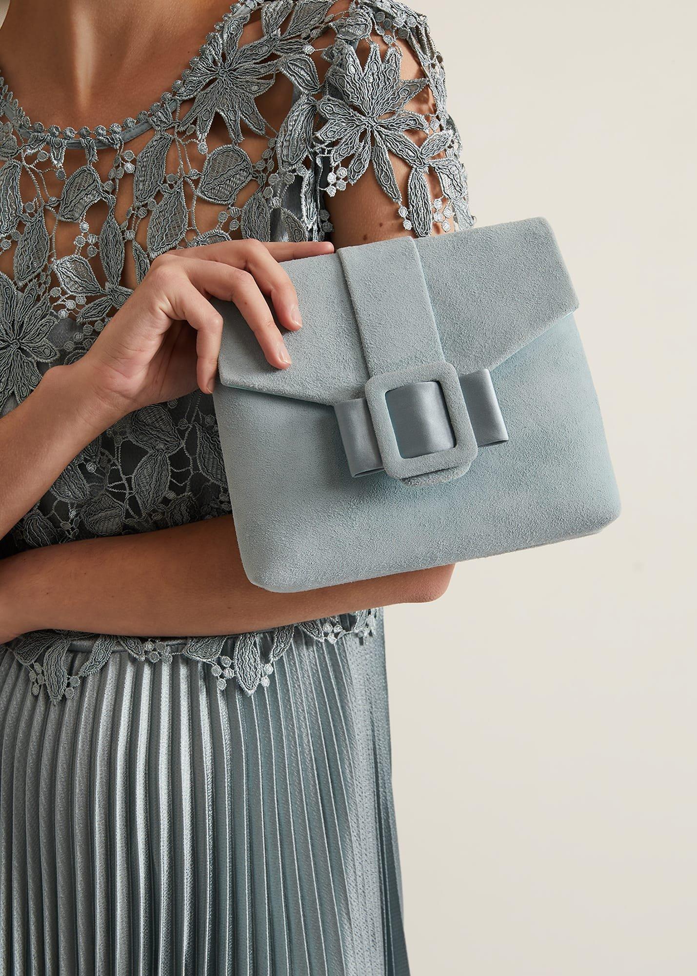 Buckle Front Clutch Bag