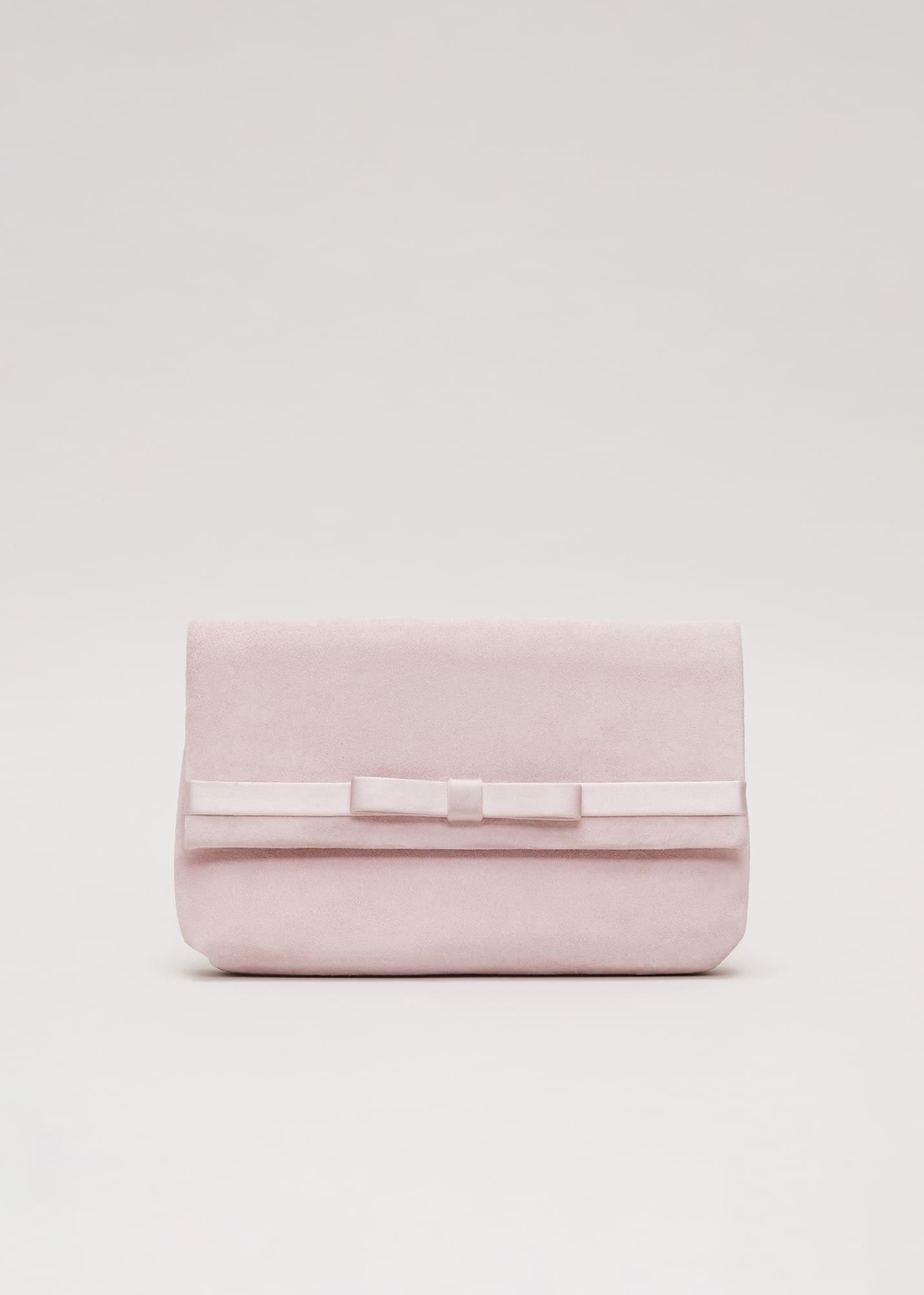 Satin Trim Bow Bag