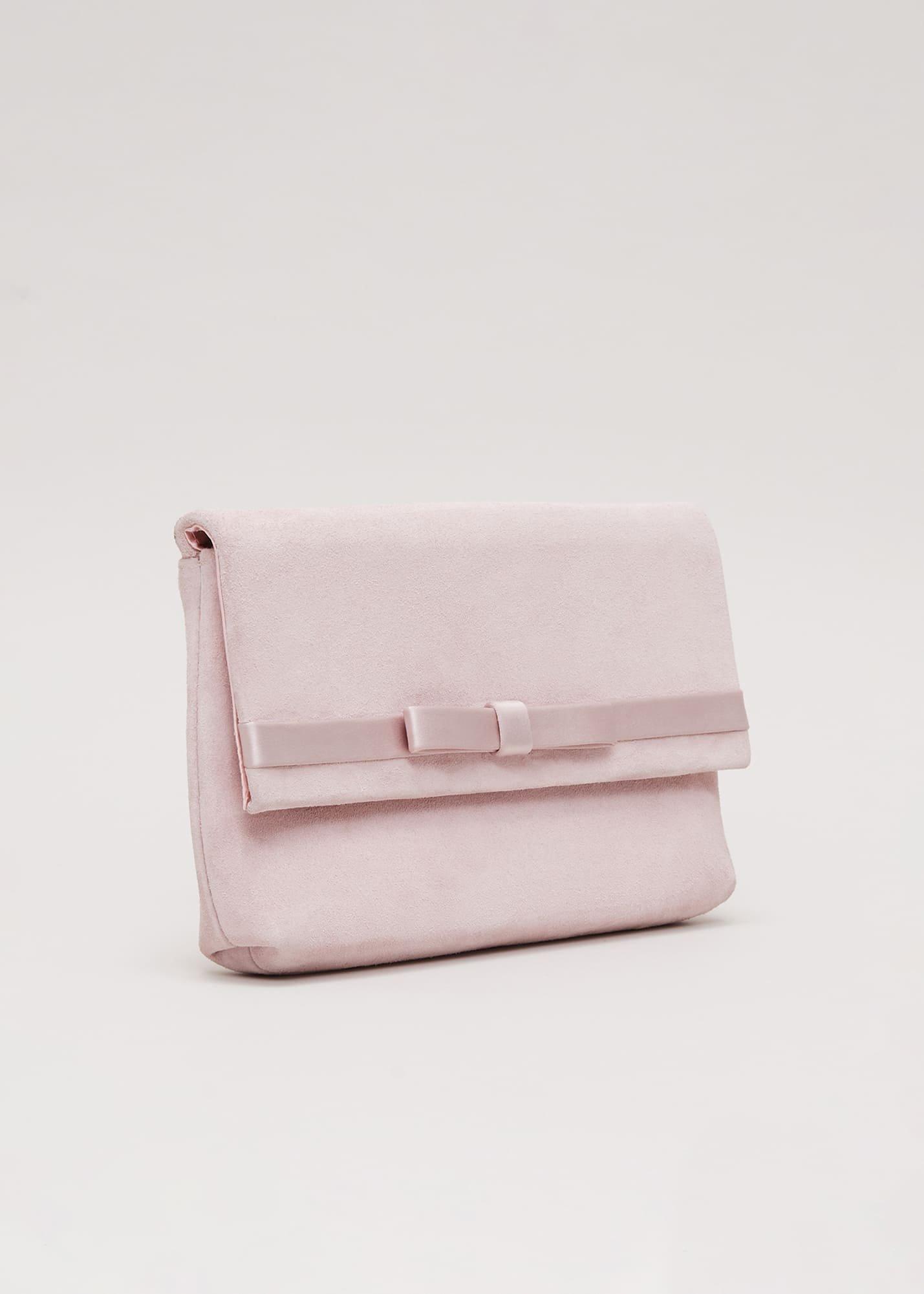 Satin Trim Bow Bag