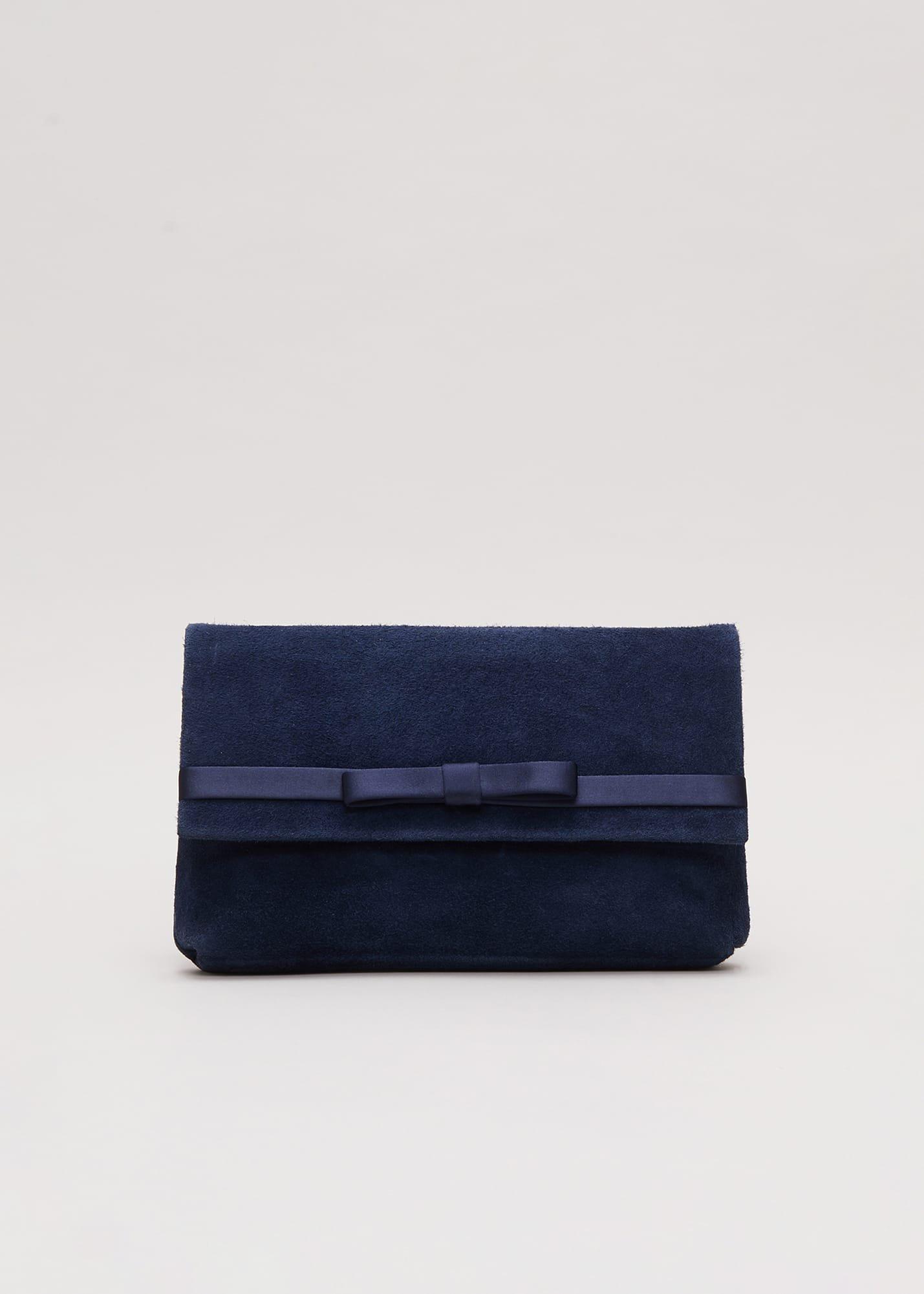 Satin Trim Bow Bag